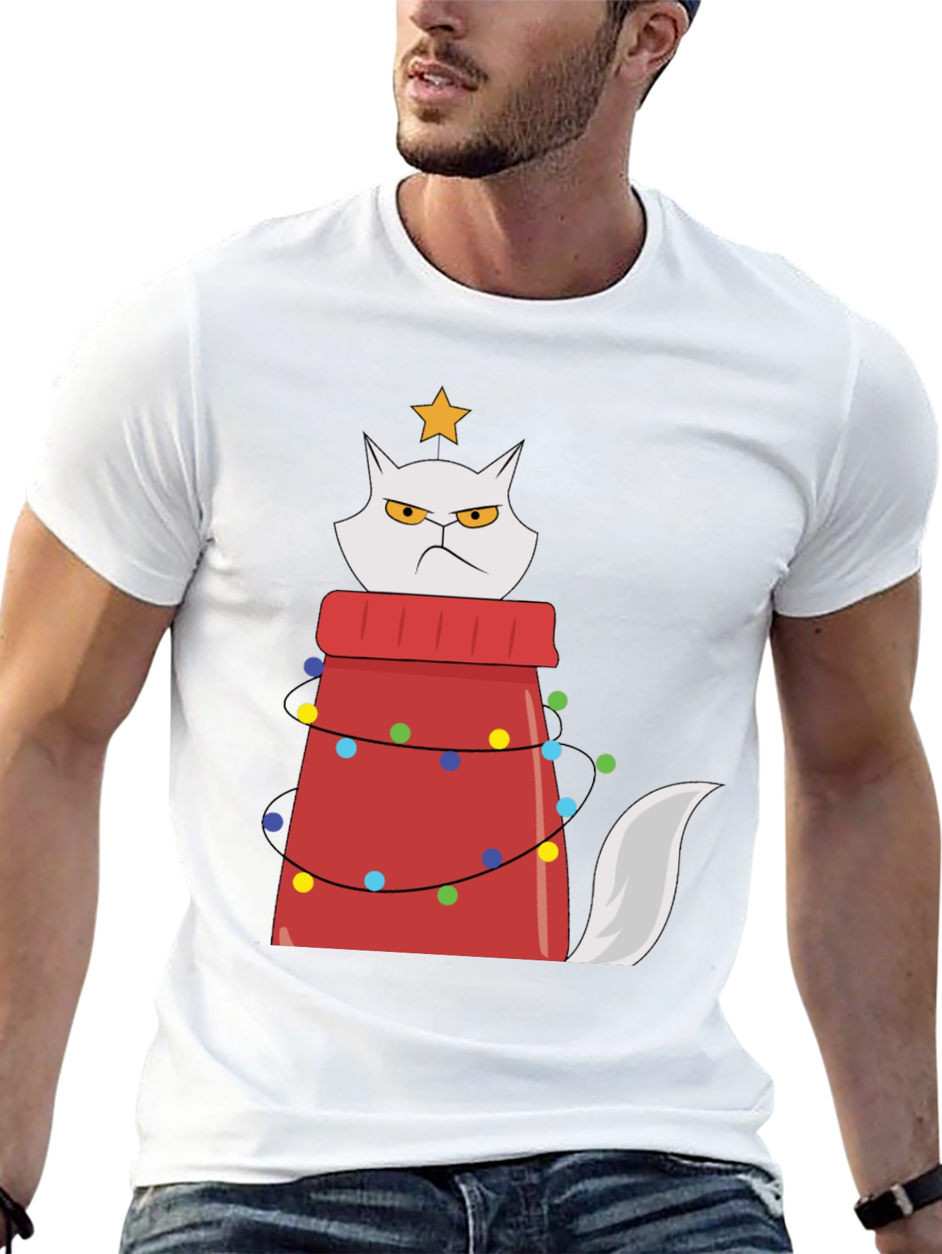 Grumpy Cat Christmas Tree T-Shirt