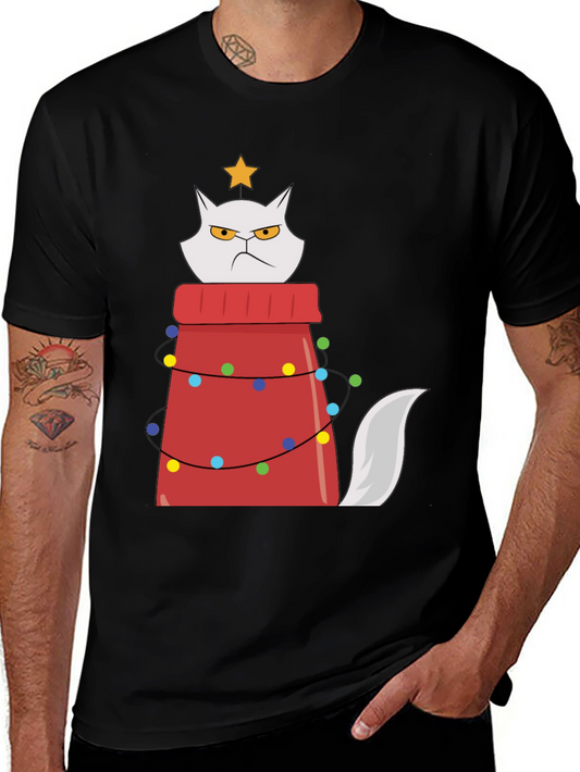 Grumpy Cat Christmas Tree T-Shirt