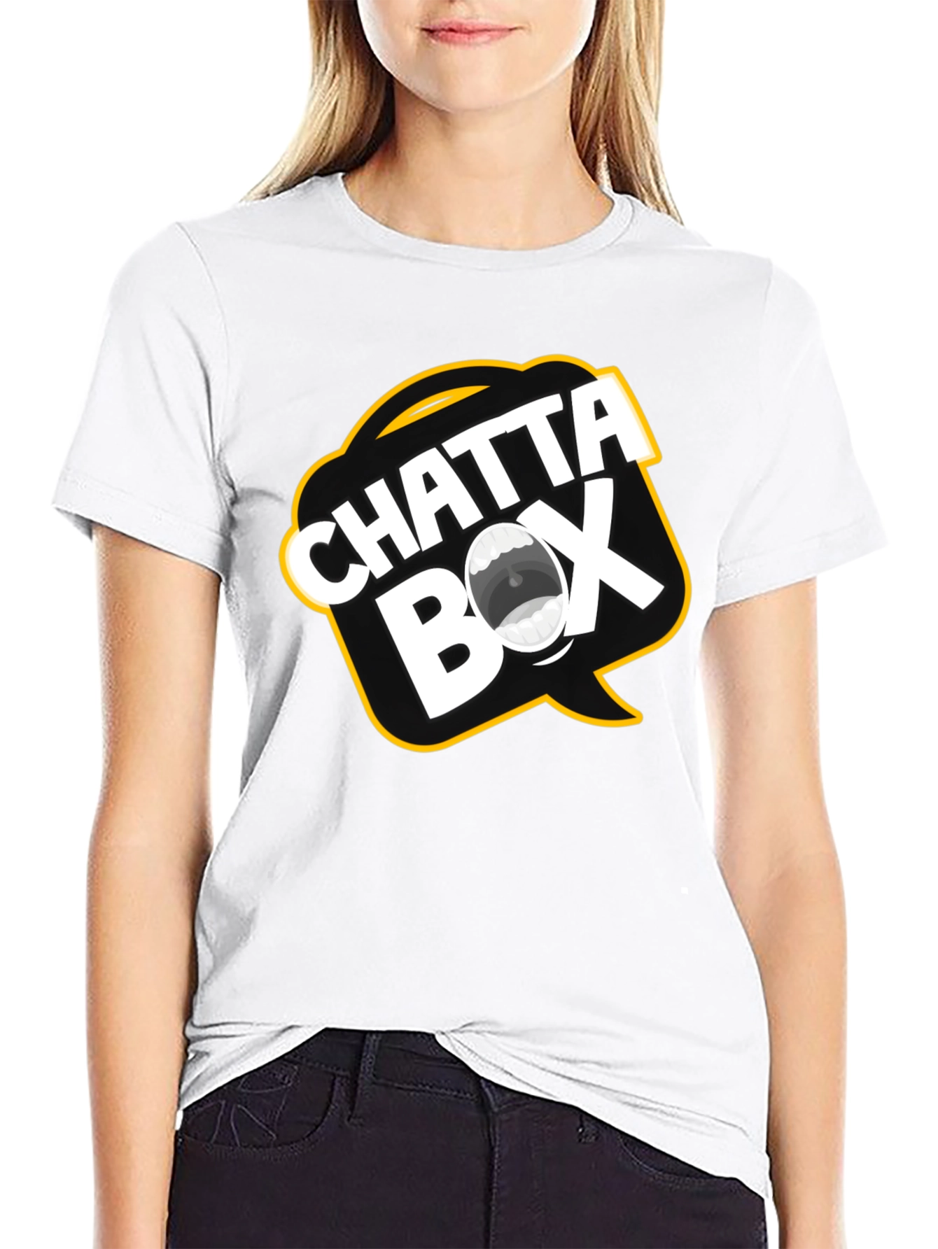 Chatta Box T-Shirt - Black Cotton Graphic Tee