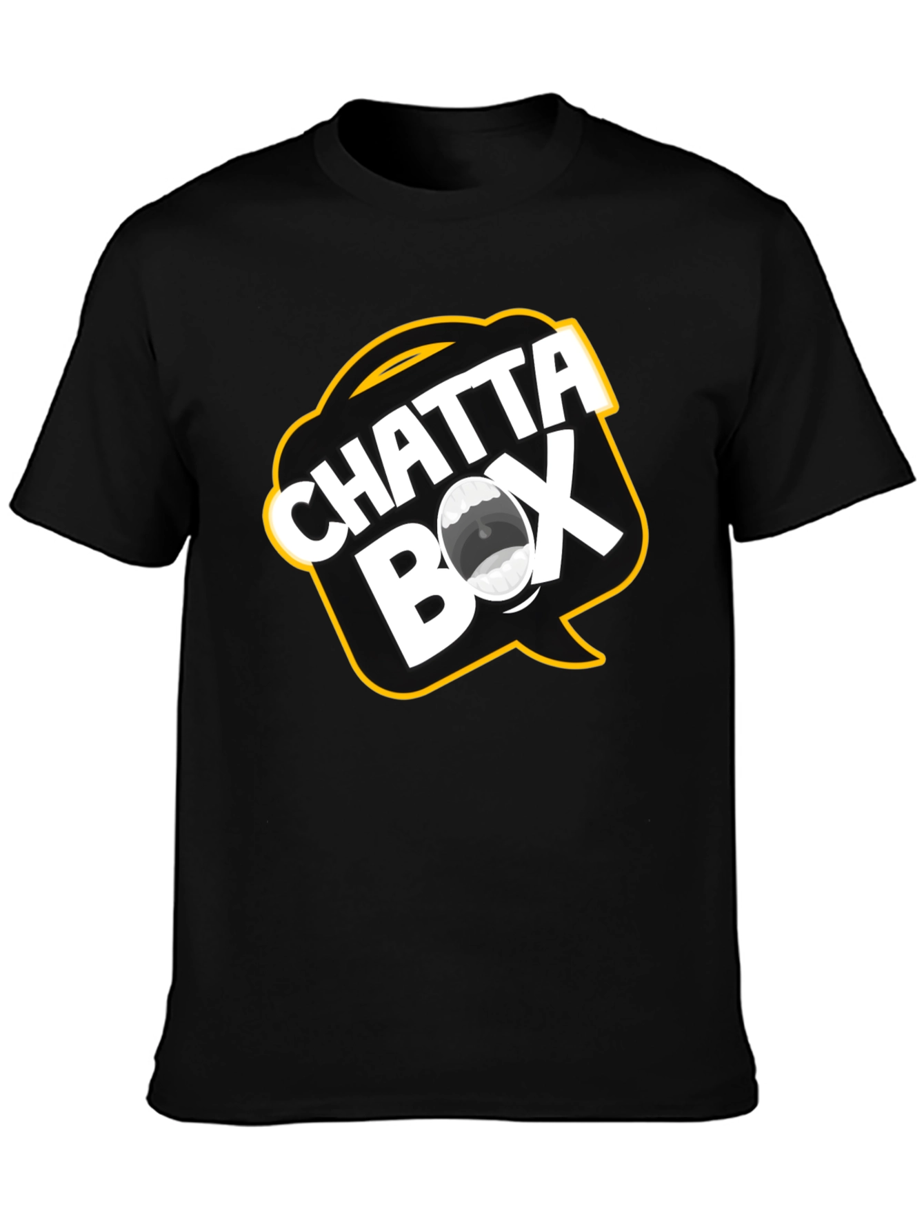 Chatta Box T-Shirt - Black Cotton Graphic Tee