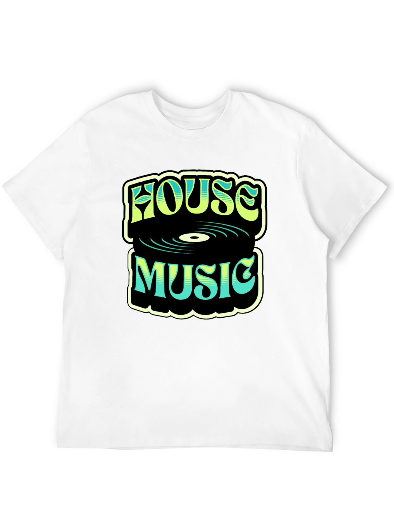 House Music Graphic T-Shirt - Retro Design