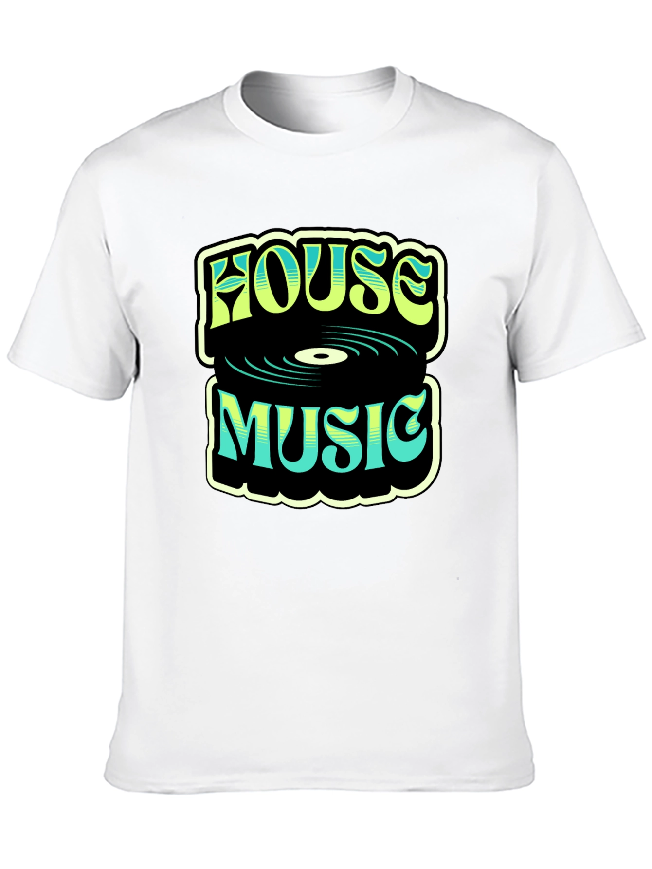 House Music Graphic T-Shirt - Retro Design