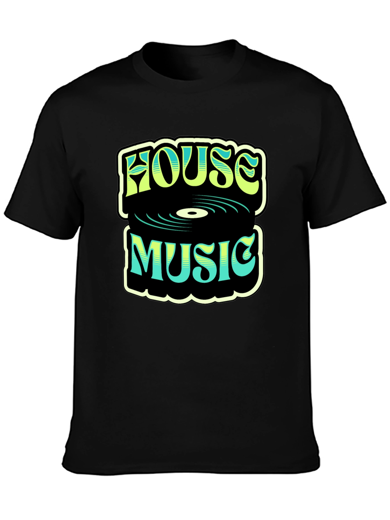 House Music Graphic T-Shirt - Retro Design