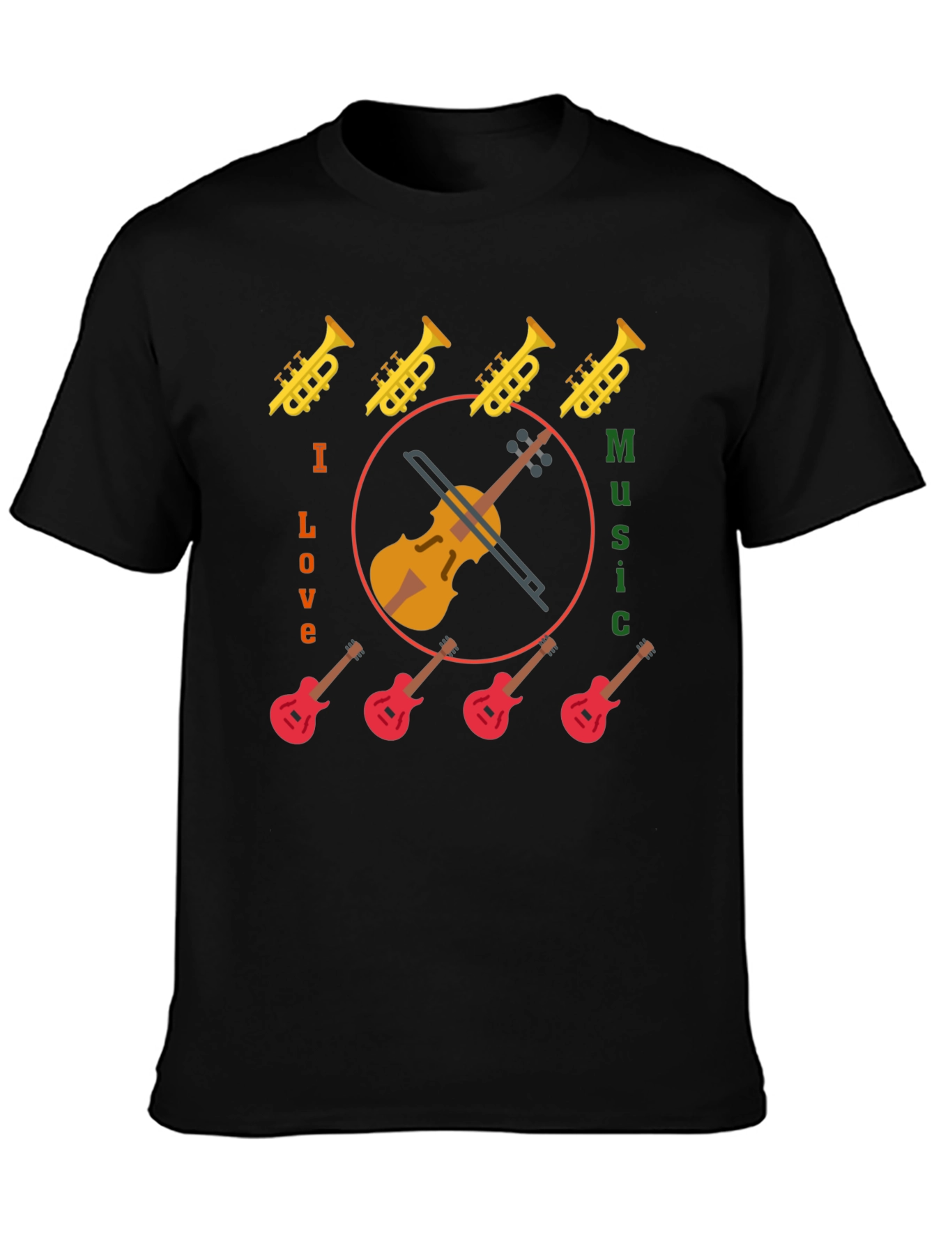 I Love Music Graphic Tee