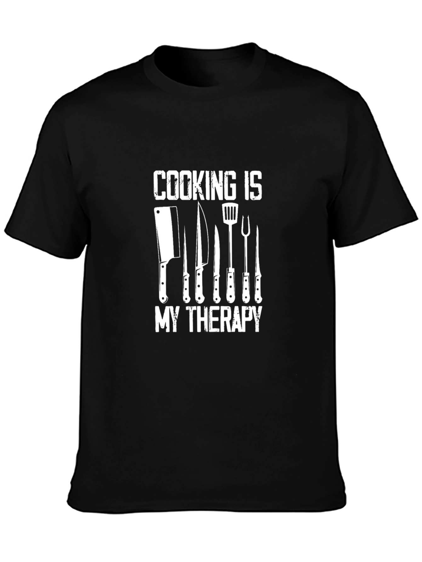 Cooking Is My Therapy T-Shirt - Chefs Humor