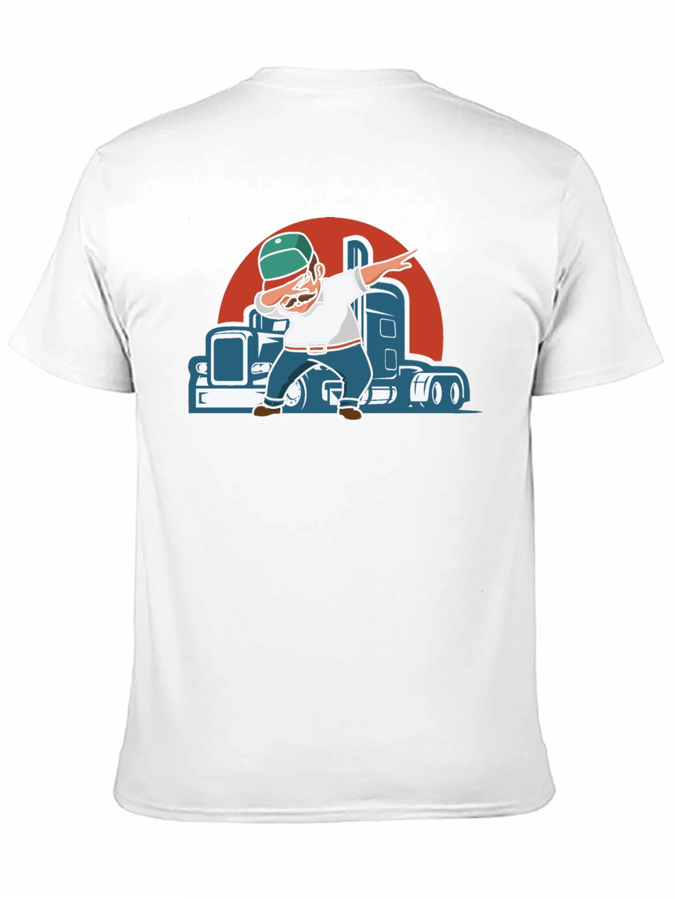 Trucker Dab Graphic Tee - Cool Driver T-Shirt