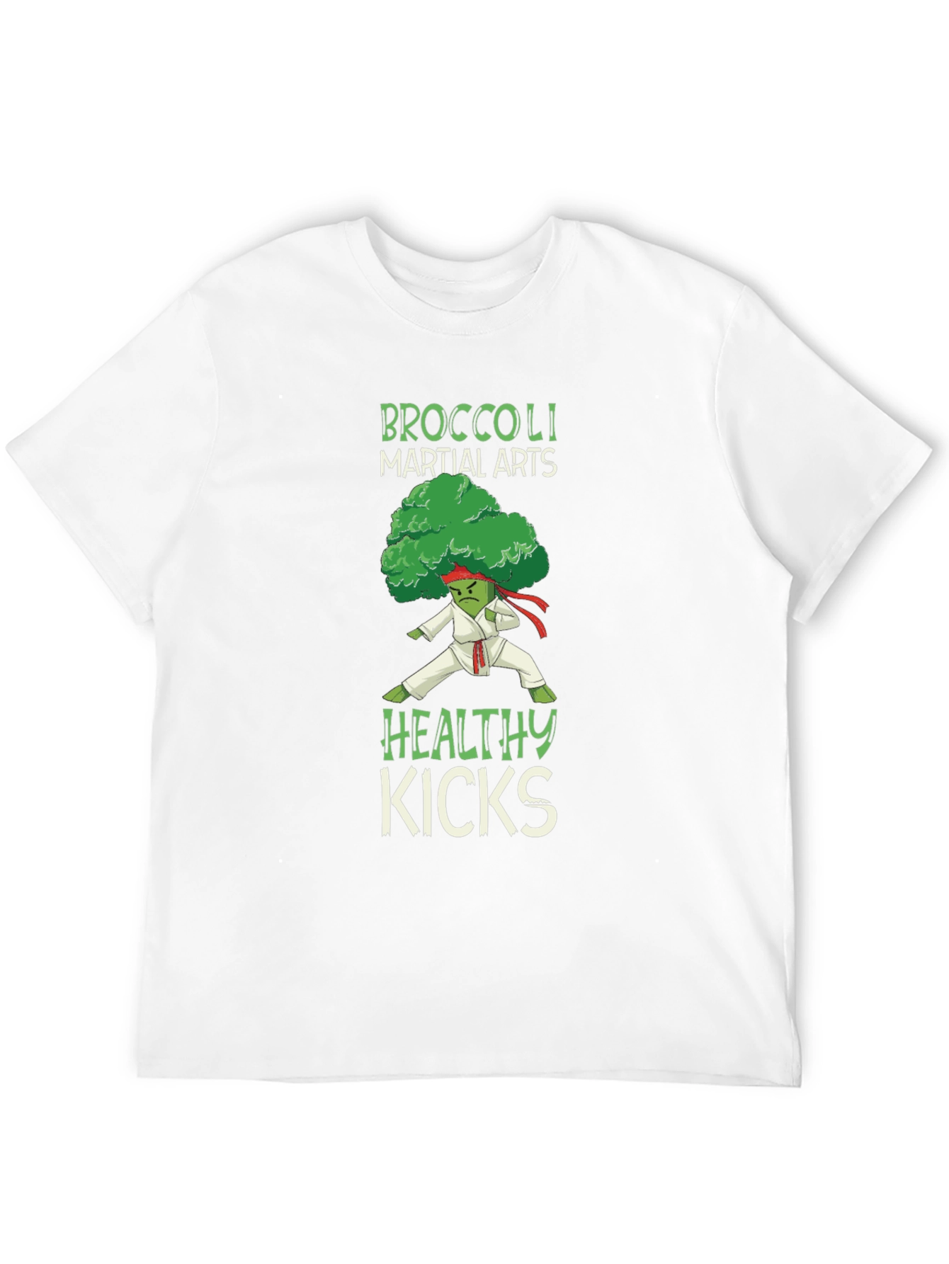 Broccoli Martial Arts Healthy Kicks Graphic Tee