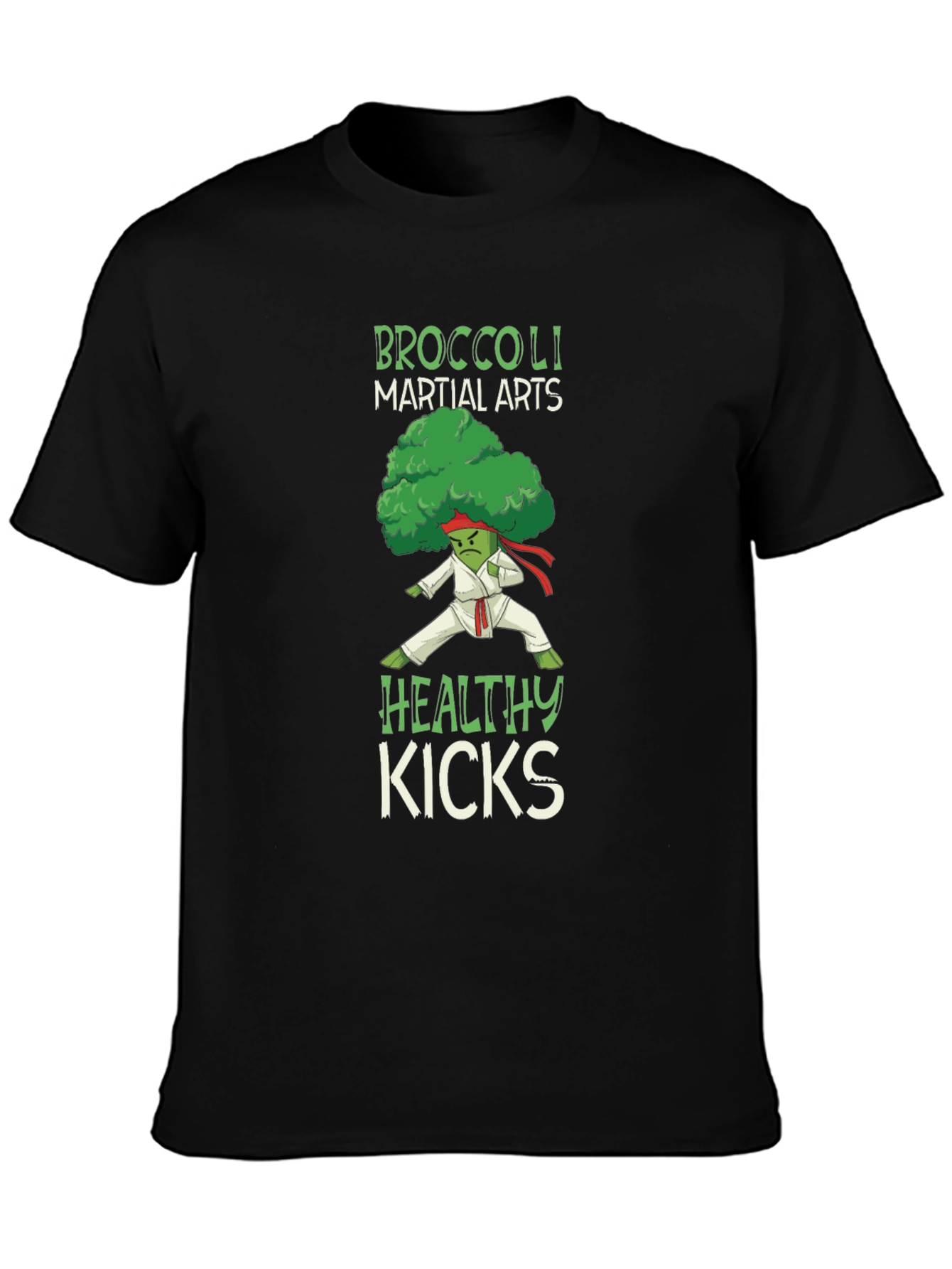 Broccoli Martial Arts Healthy Kicks Graphic Tee