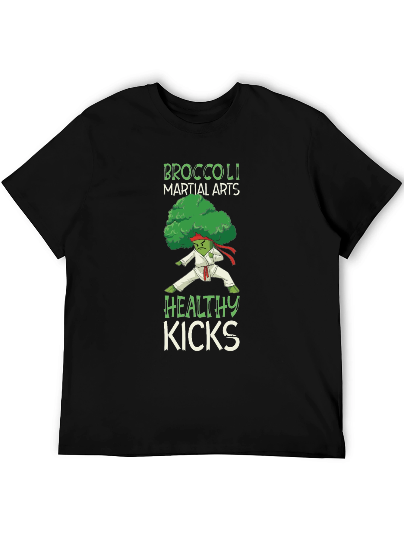 Broccoli Martial Arts Healthy Kicks Graphic Tee