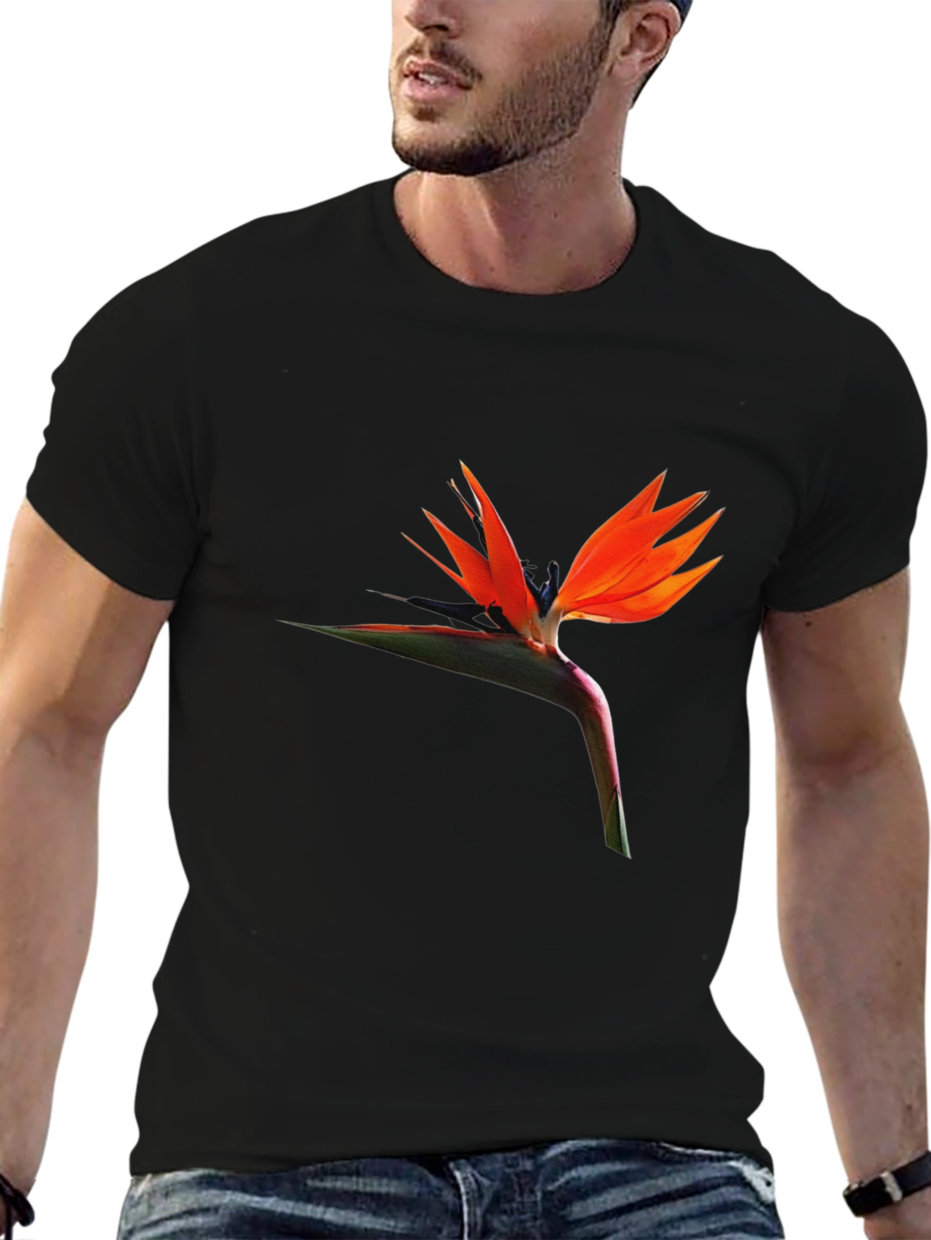 Bird of Paradise Flower Graphic T-Shirt
