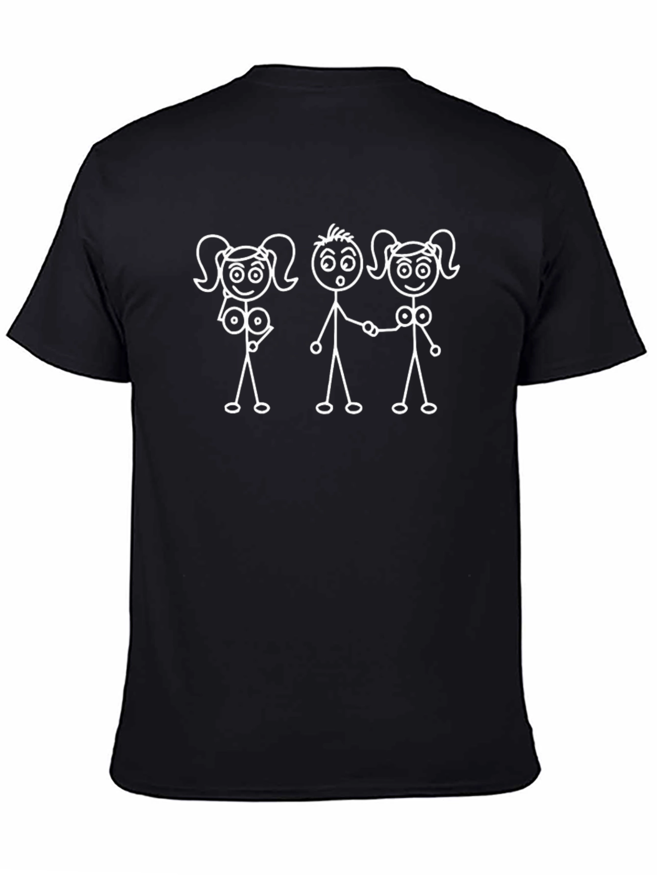 Stick Figure Graphic Tee - Humor