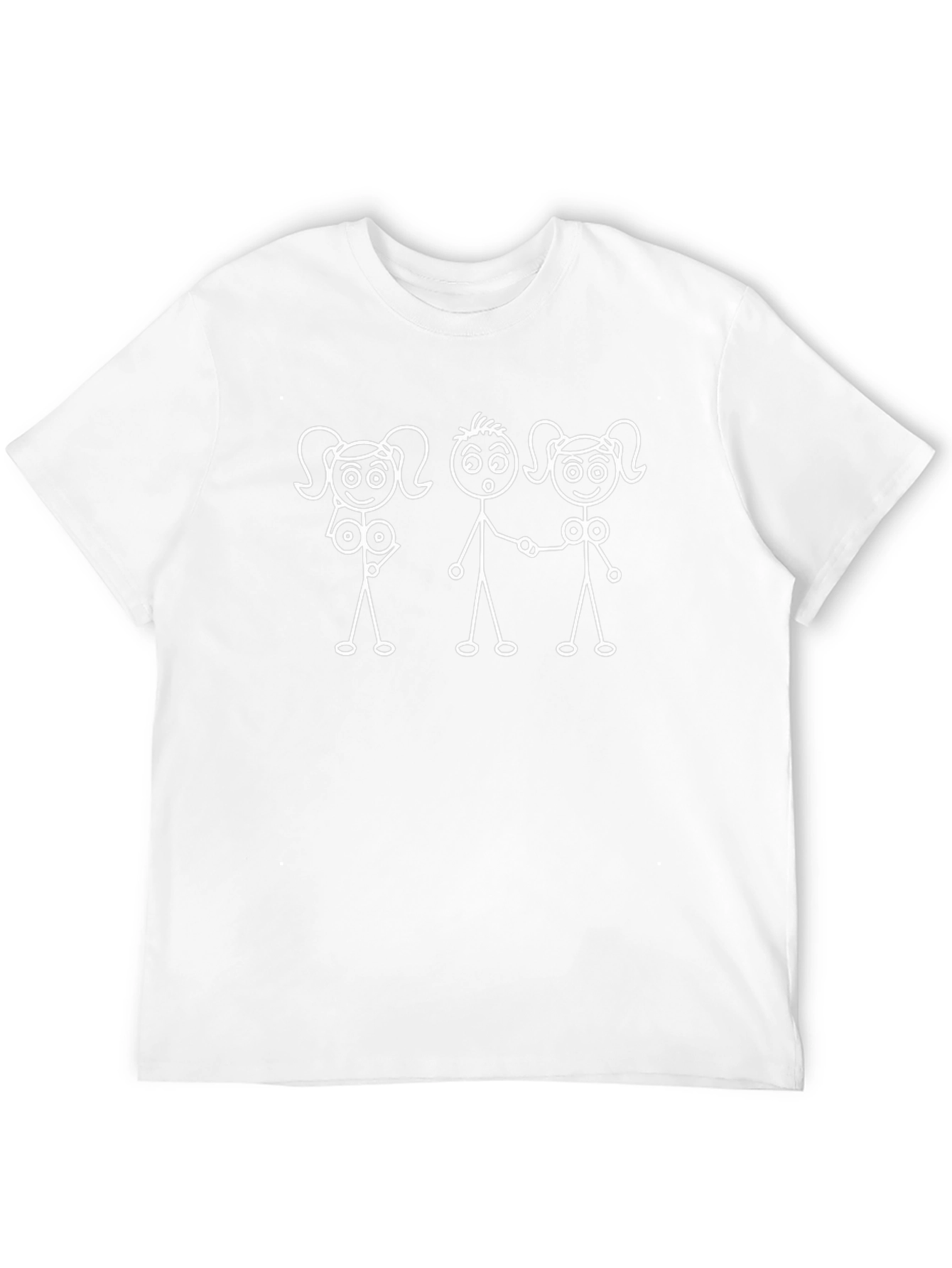 Stick Figure Graphic Tee - Humor