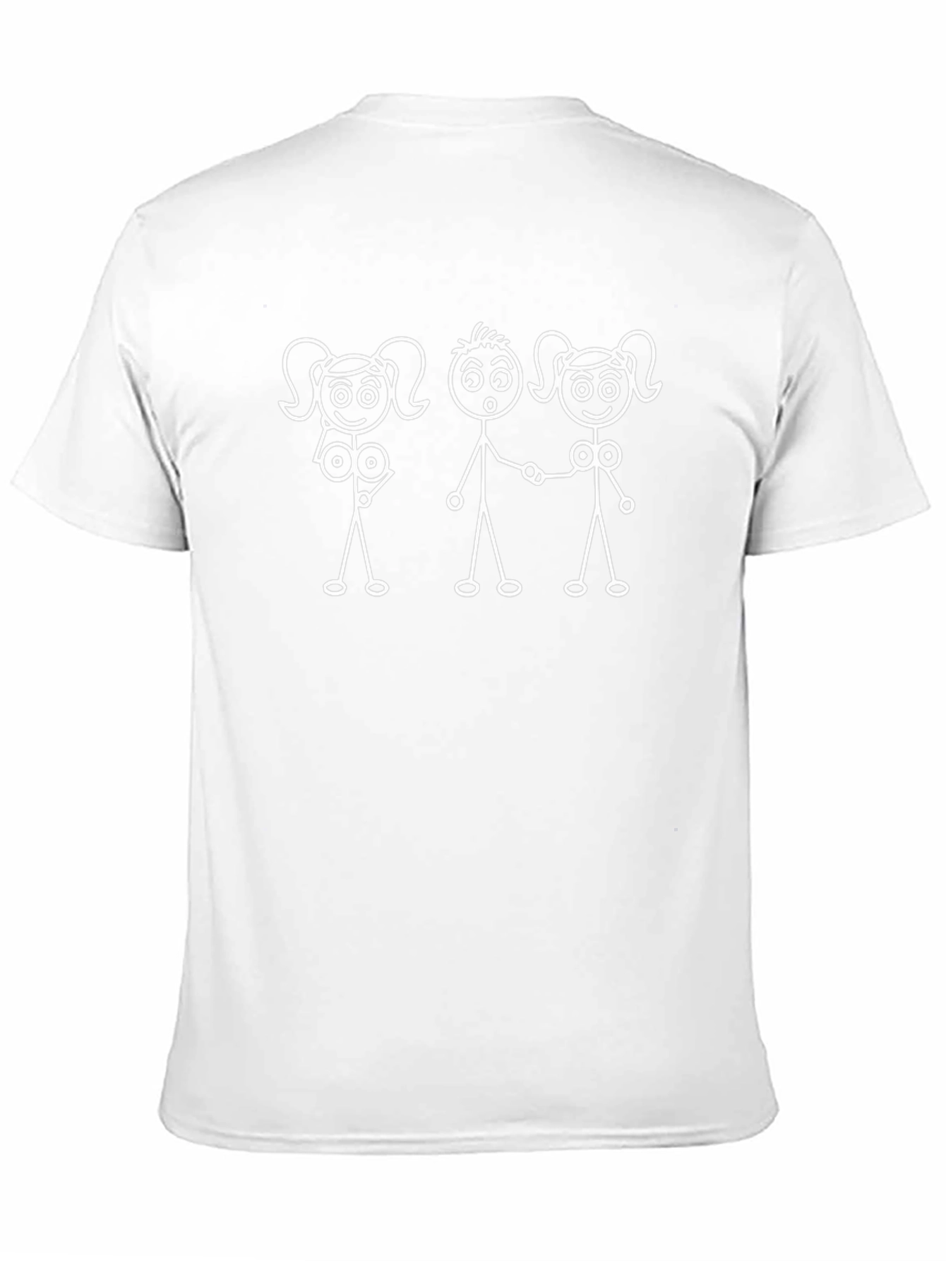 Stick Figure Graphic Tee - Humor