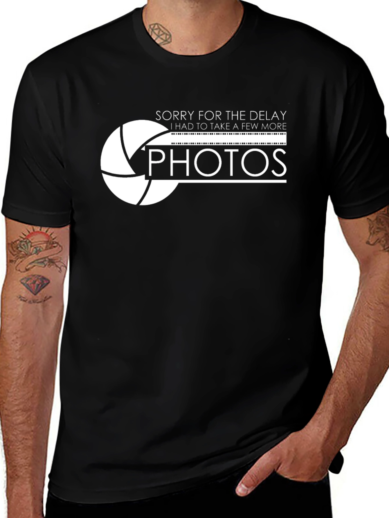 Sorry For The Delay Photos Graphic T-Shirt