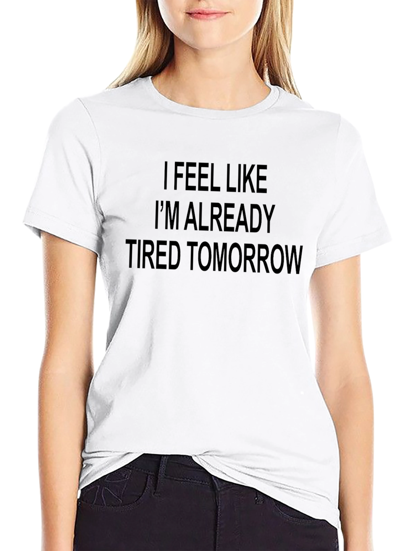 Tired Tomorrow Graphic Tee - Black Cotton
