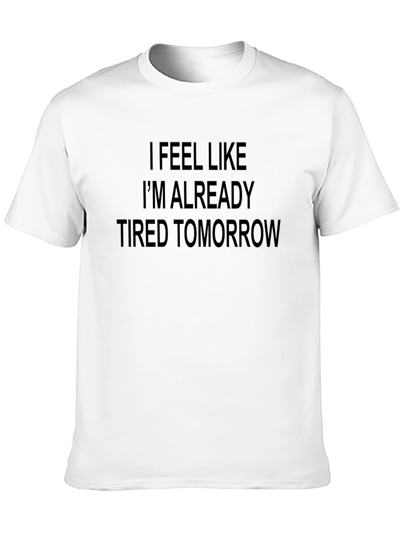 Tired Tomorrow Graphic Tee - Black Cotton
