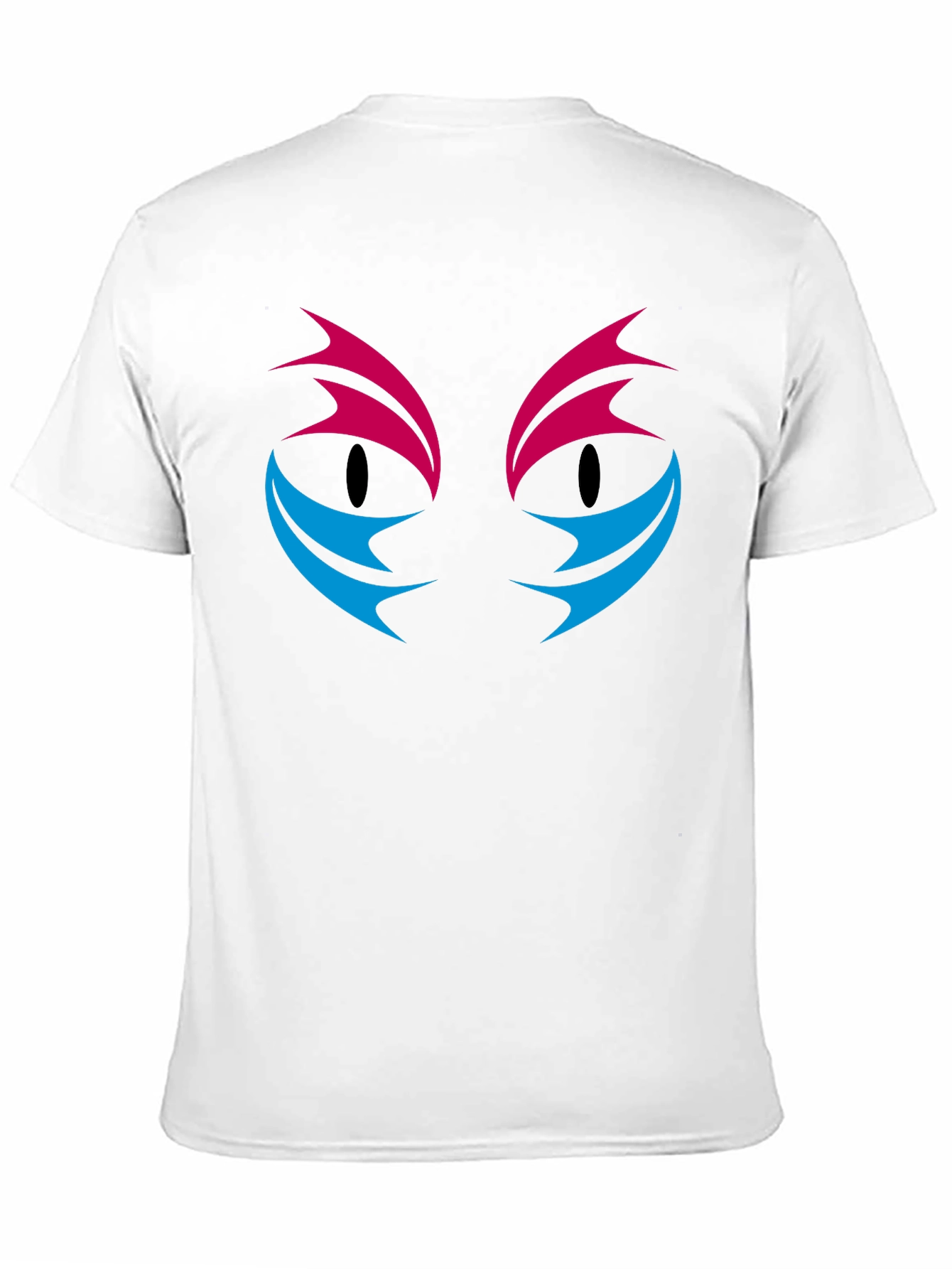 Abstract Cat Eyes Graphic Print T-Shirt