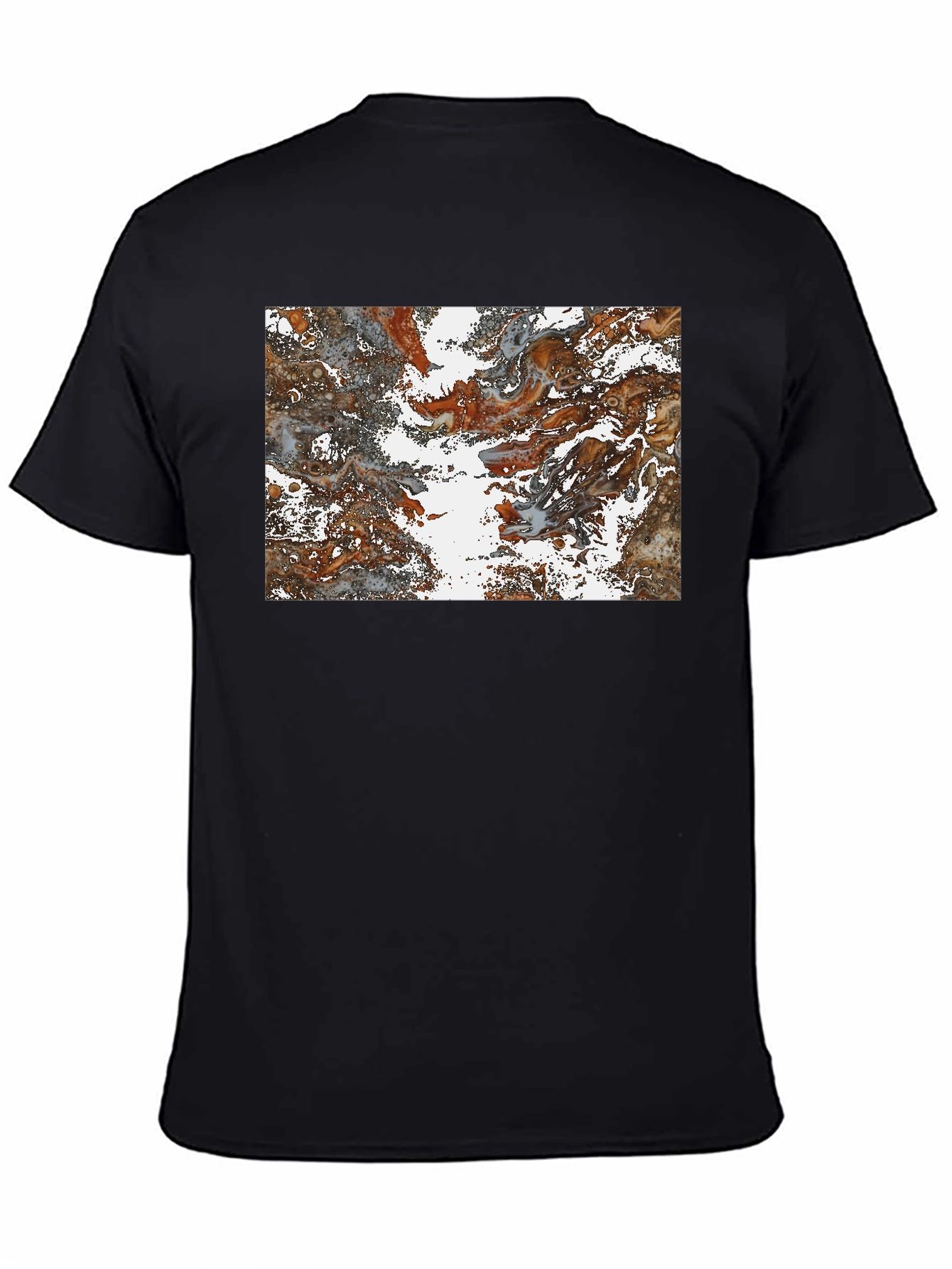 Abstract Swirl Graphic Print T-Shirt