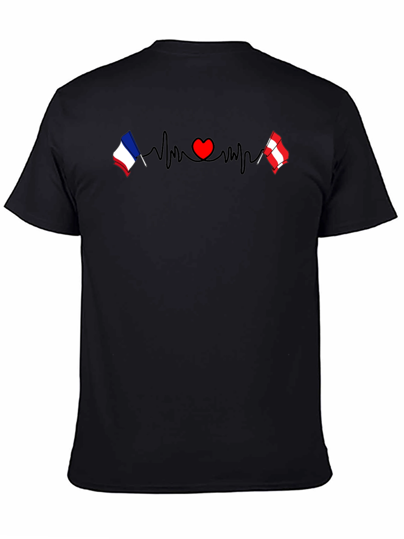 France Austria Heartbeat T-Shirt