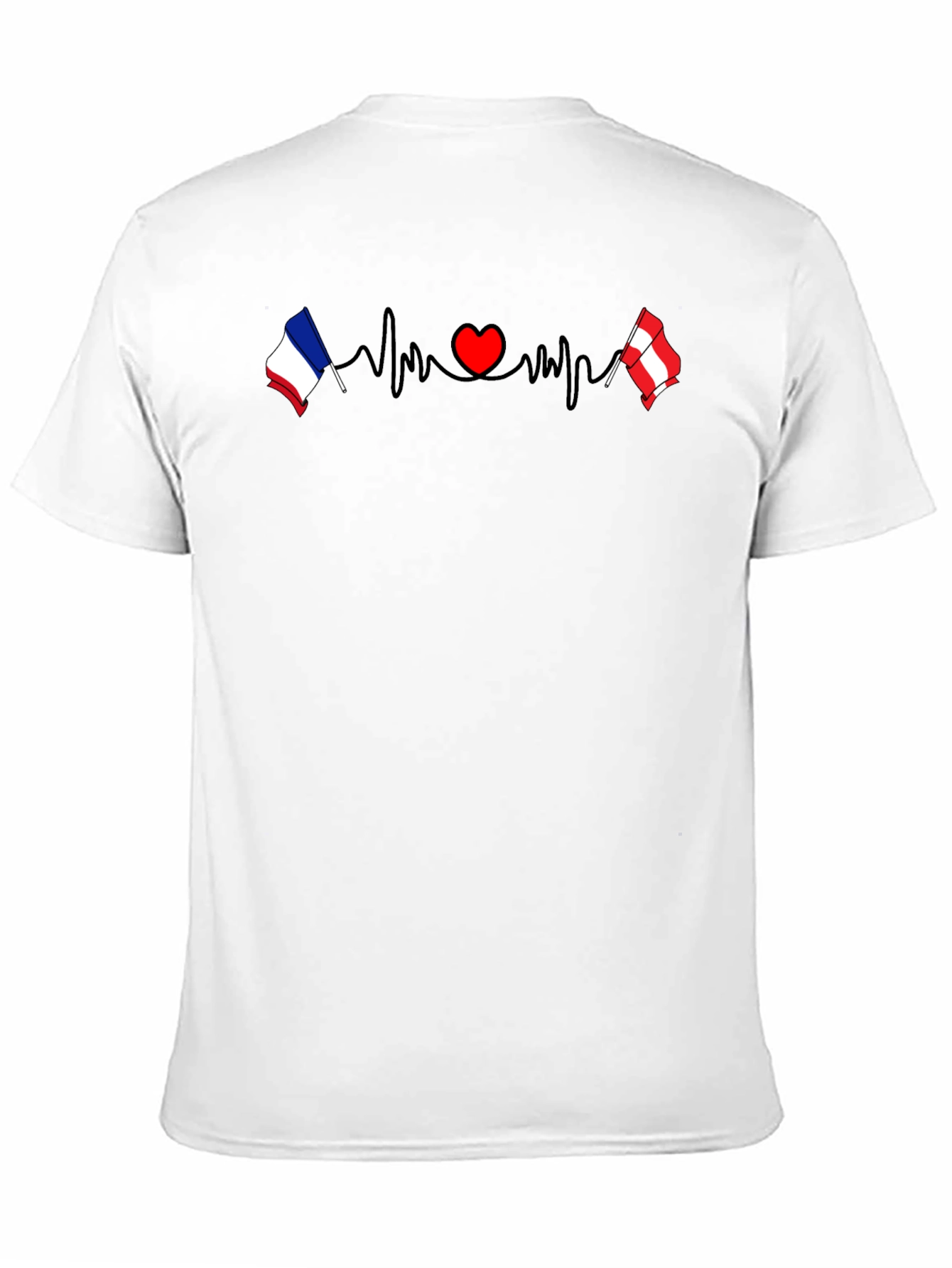 France Austria Heartbeat T-Shirt