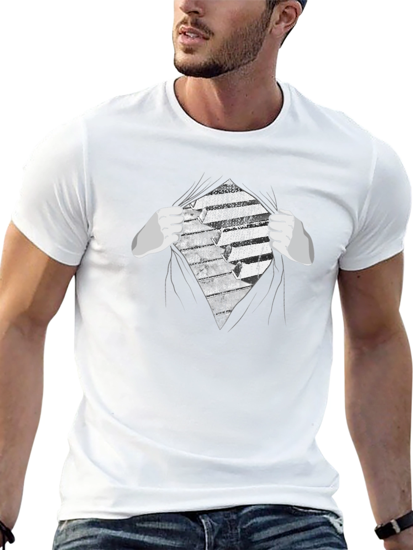 Piano Keys Graphic T-Shirt - Musician Tee