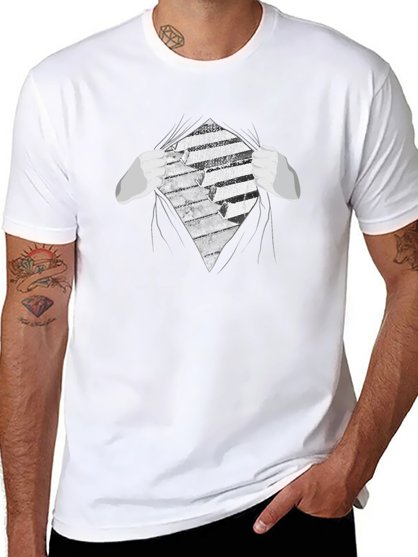 Piano Keys Graphic T-Shirt - Musician Tee