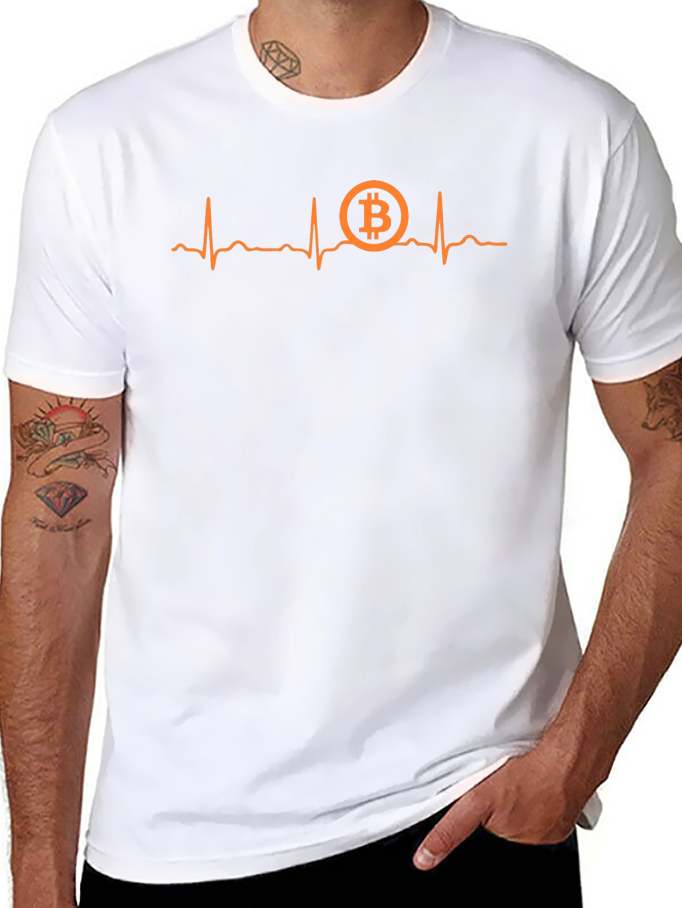 Bitcoin Heartbeat T-Shirt - Crypto Lover Tee