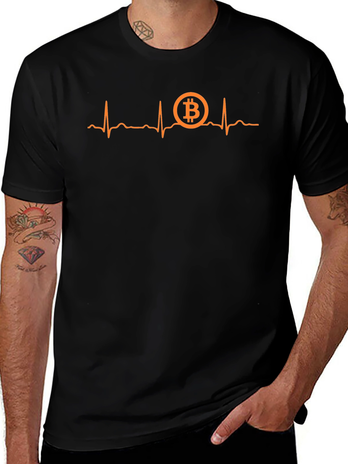 Bitcoin Heartbeat T-Shirt - Crypto Lover Tee