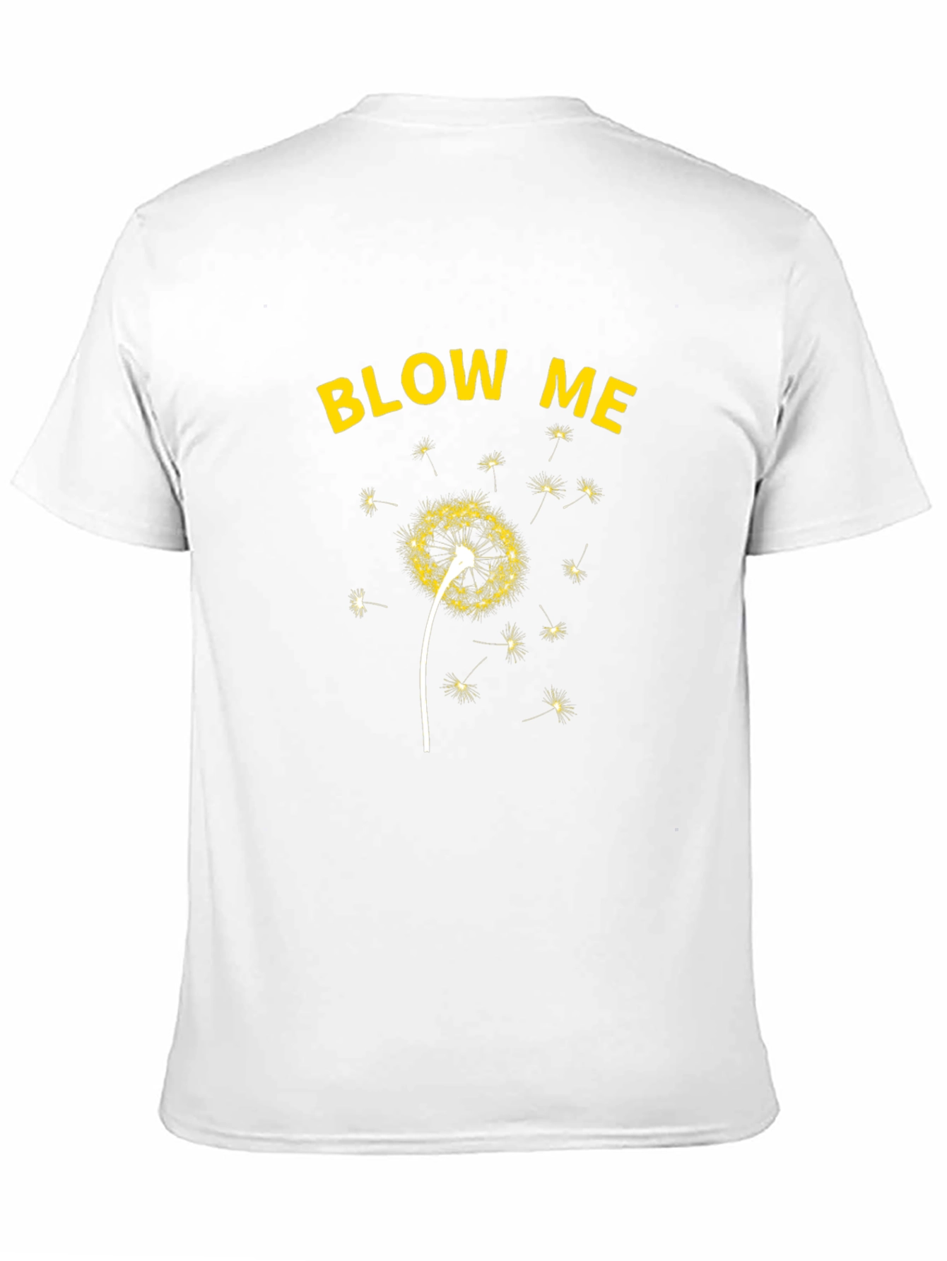 Blow Me Dandelion Graphic T-Shirt - Black