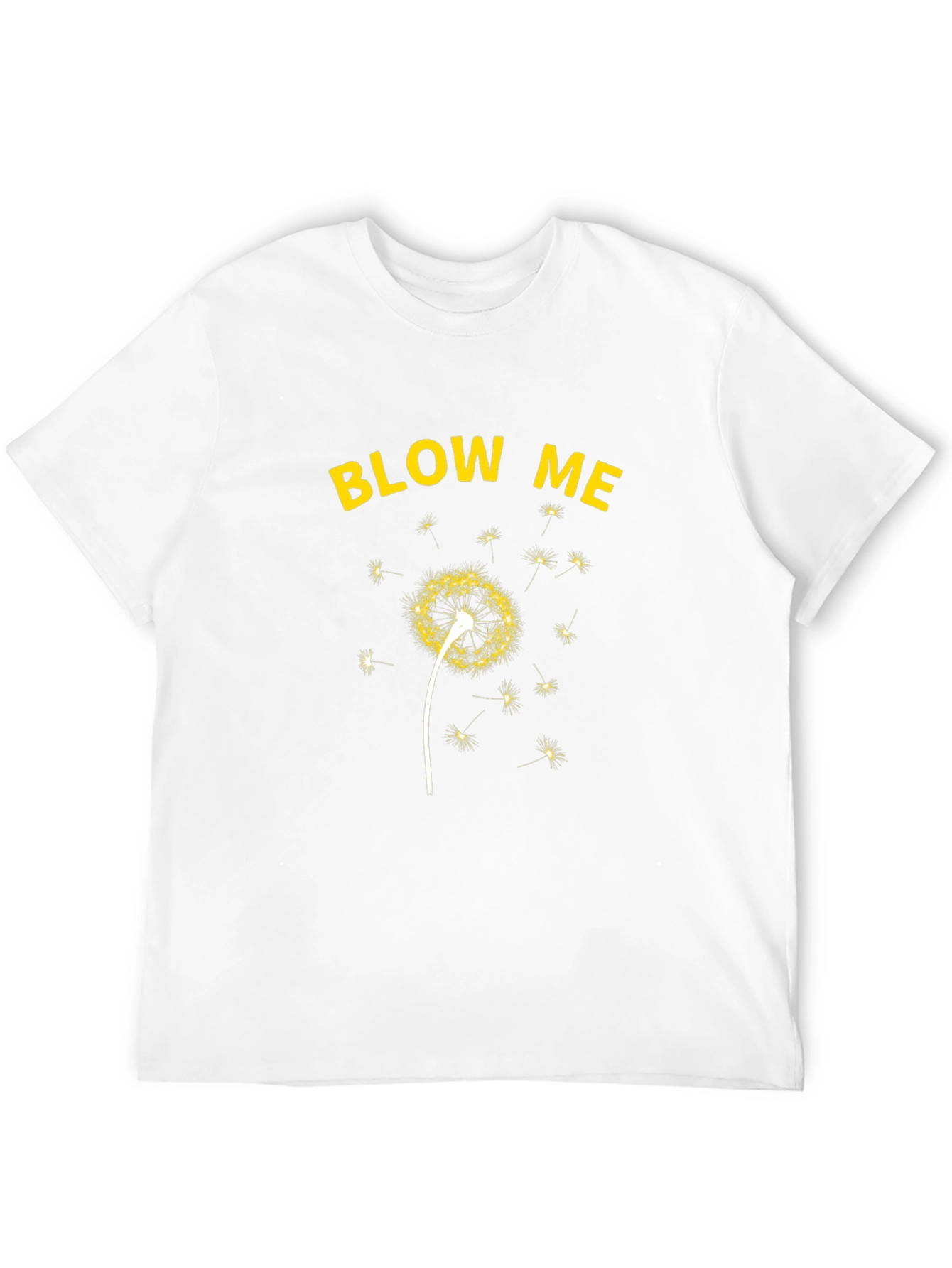 Blow Me Dandelion Graphic T-Shirt - Black