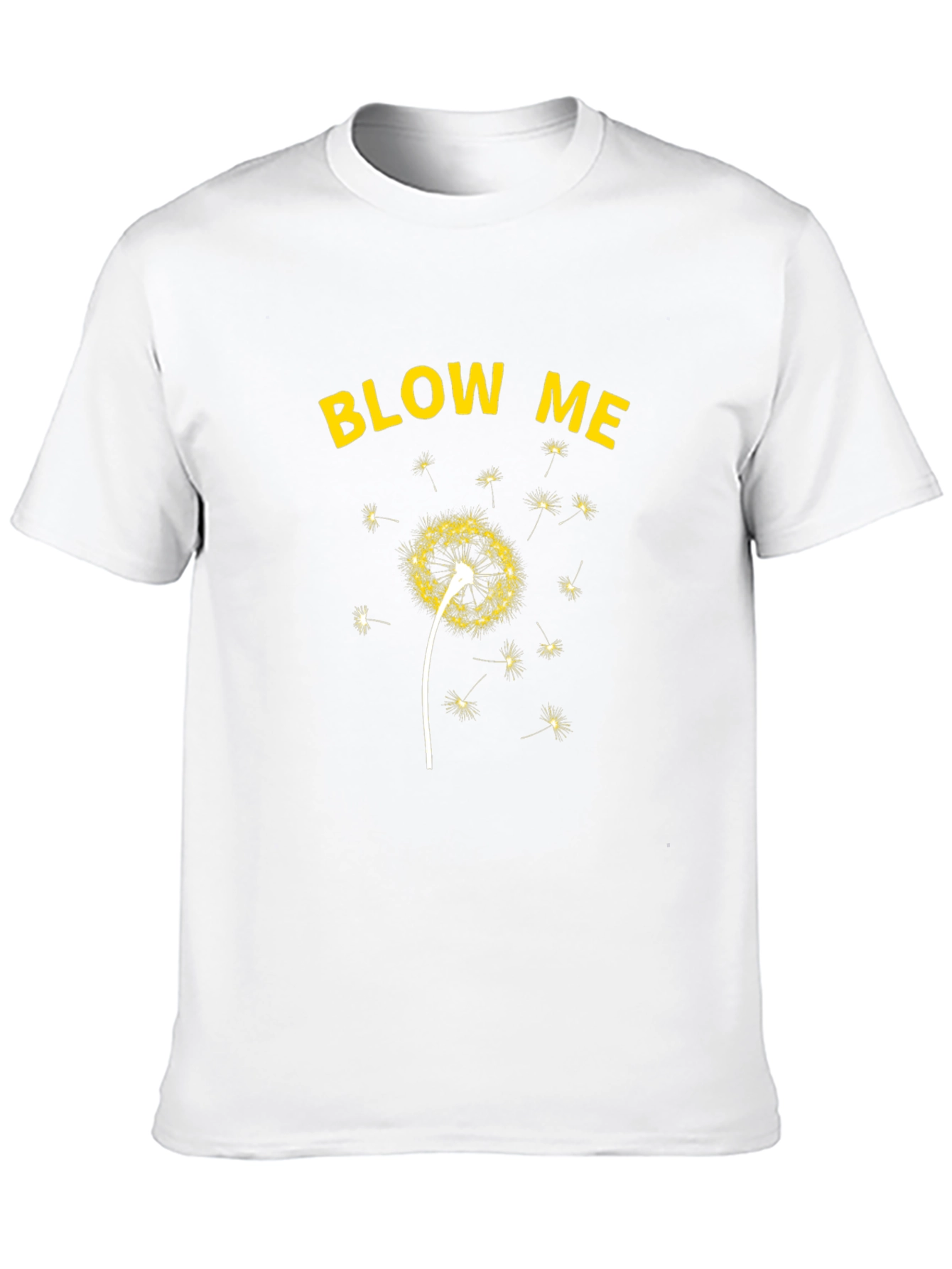 Blow Me Dandelion Graphic T-Shirt - Black