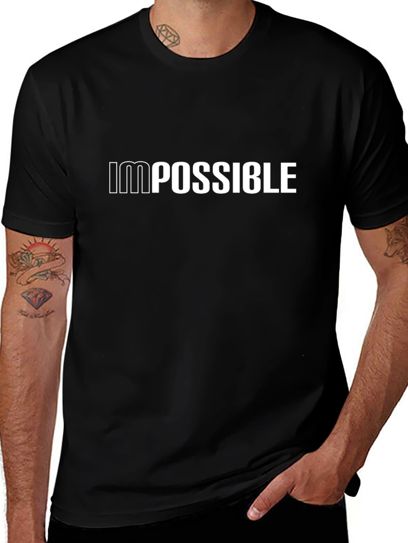 Impossible T-Shirt - Motivational Graphic Tee