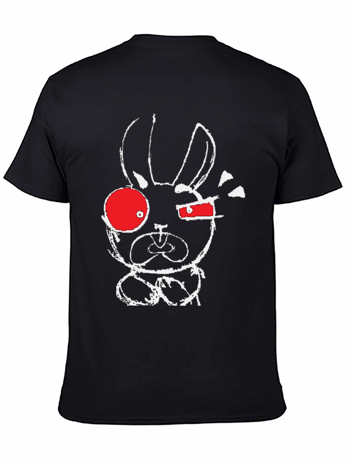 Abstract Bunny Graphic T-Shirt
