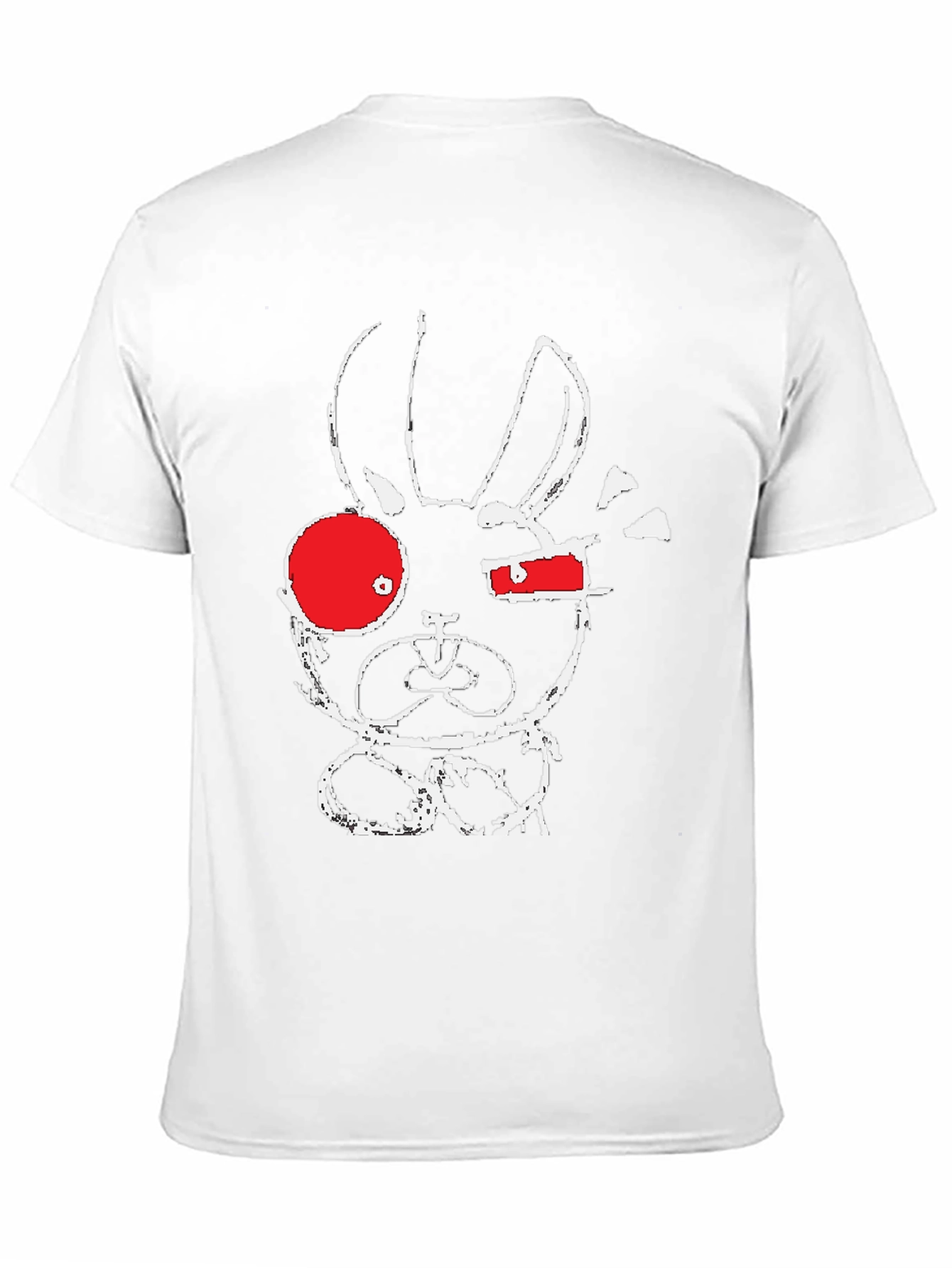 Abstract Bunny Graphic T-Shirt