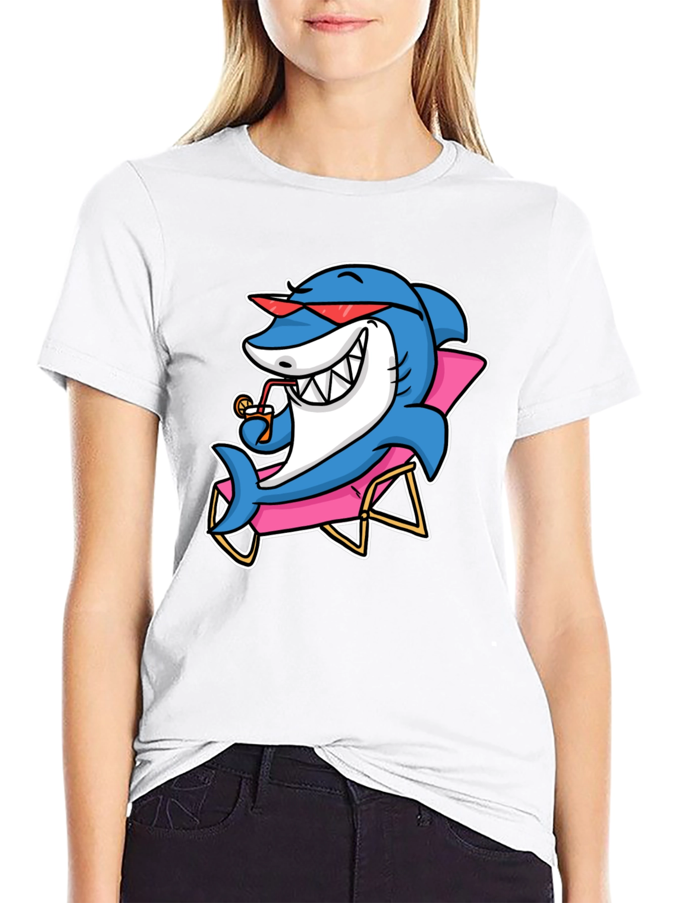 Relaxed Shark T-Shirt - Vacation Mode!