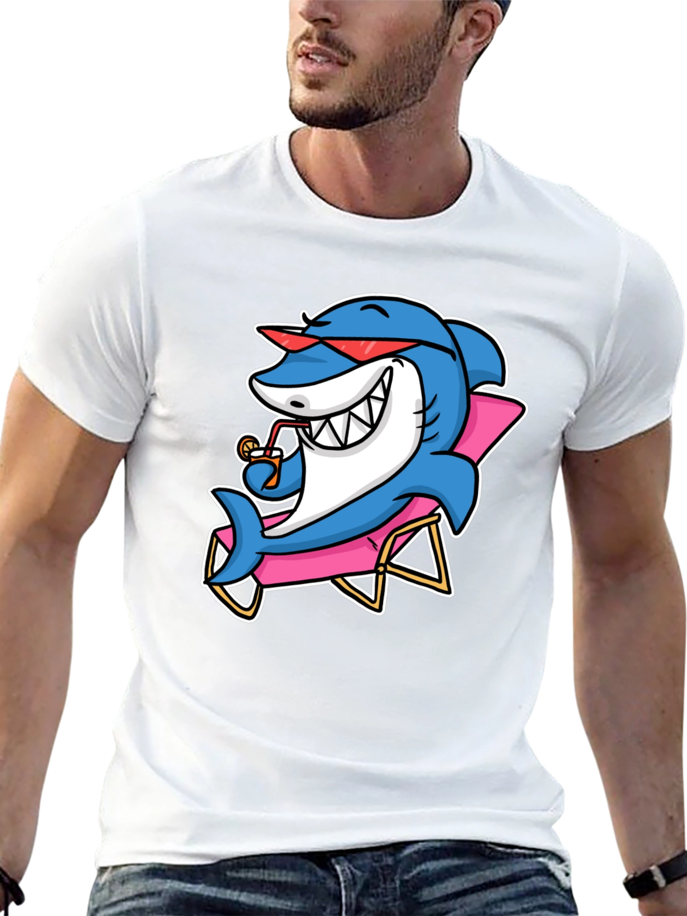 Relaxed Shark T-Shirt - Vacation Mode!
