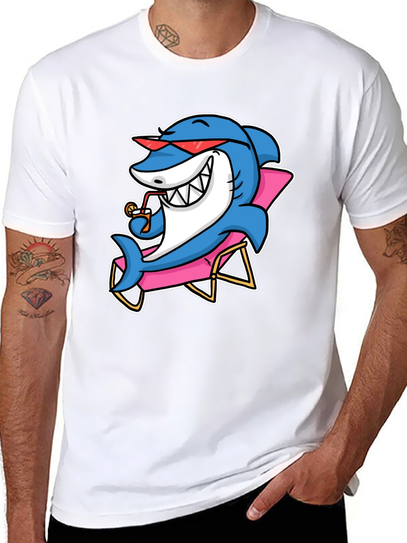 Relaxed Shark T-Shirt - Vacation Mode!