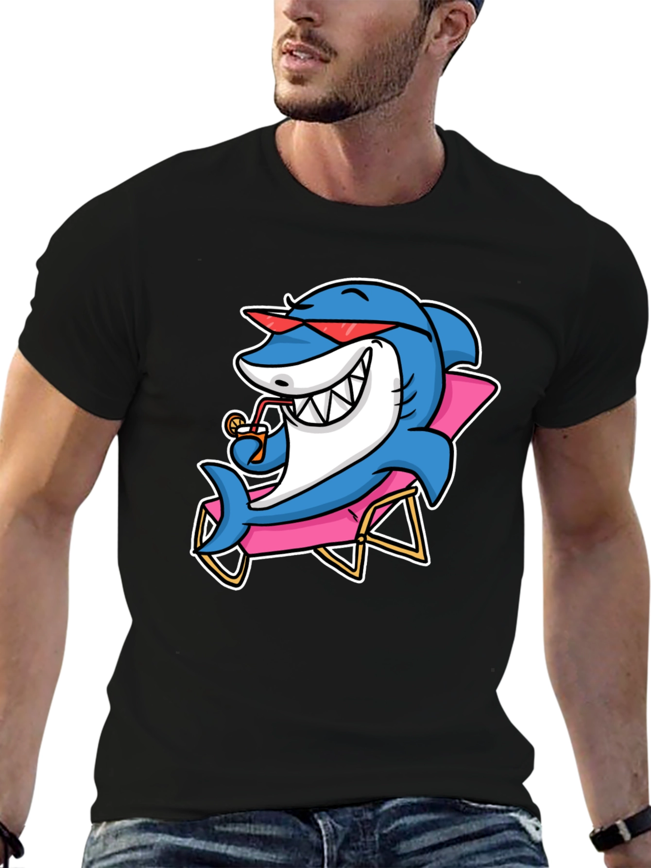 Relaxed Shark T-Shirt - Vacation Mode!