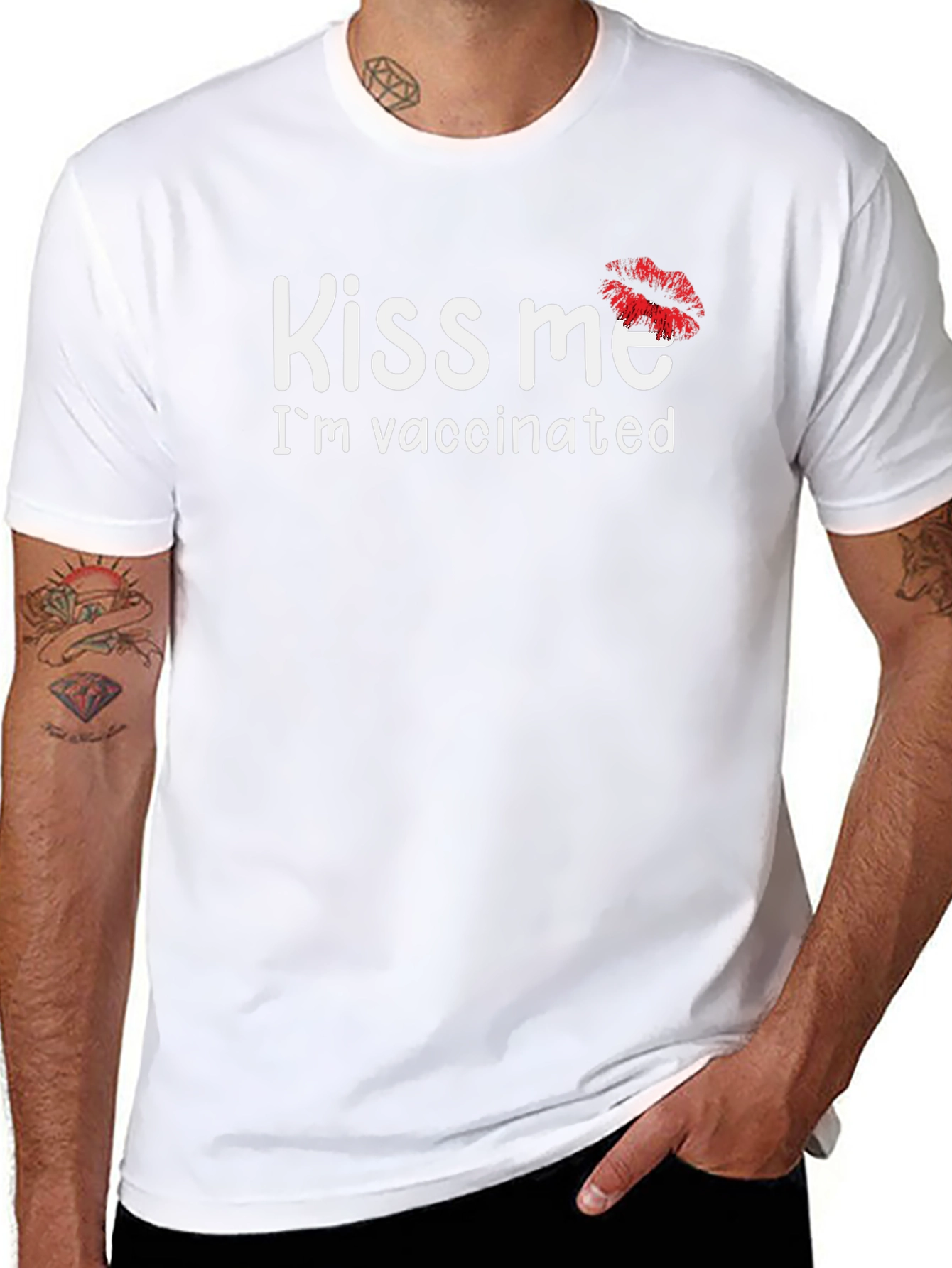 Kiss Me Im Vaccinated T-Shirt