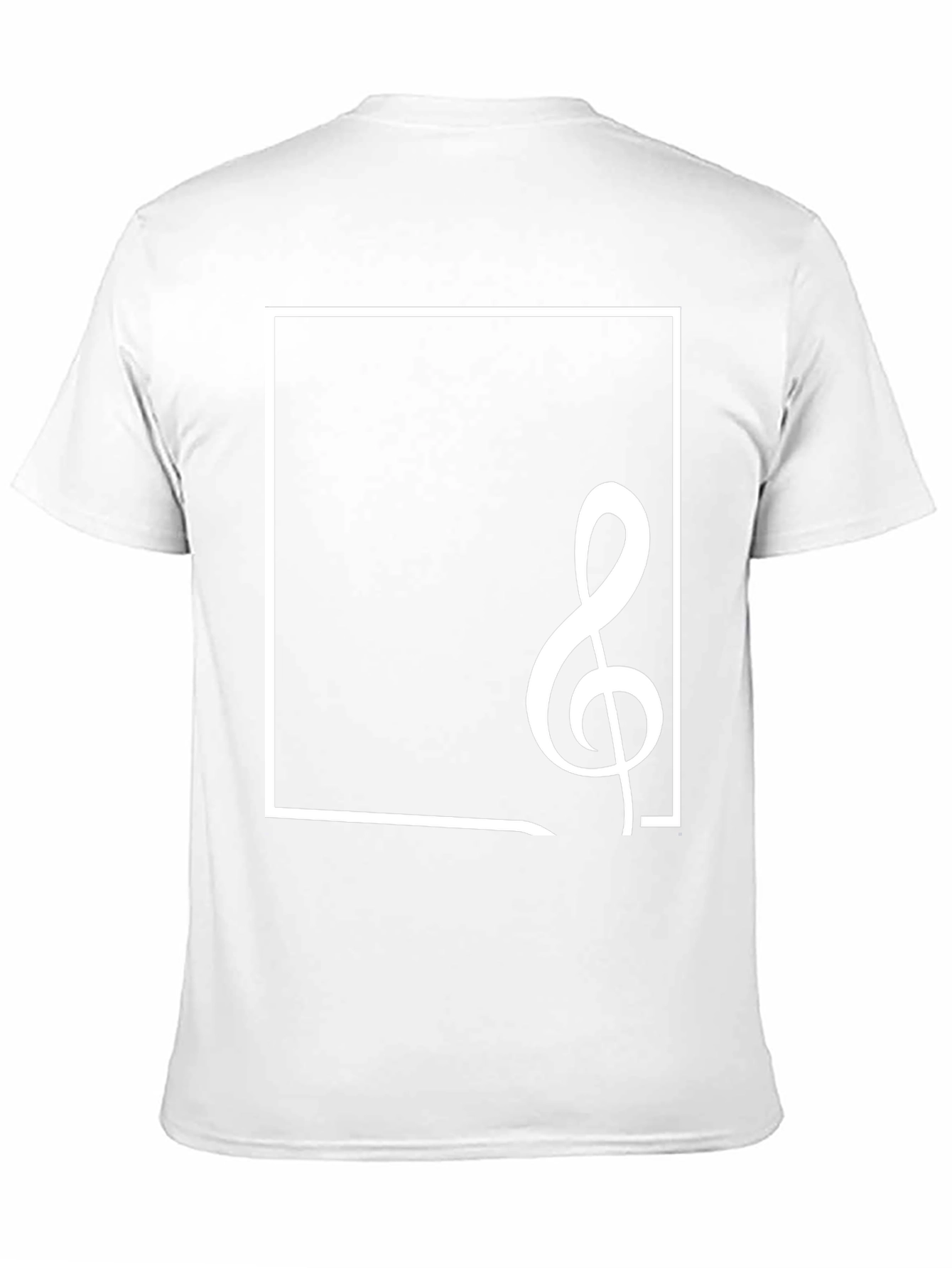 Musical Clef Graphic Tee - Stylish Black Cotton T-Shirt