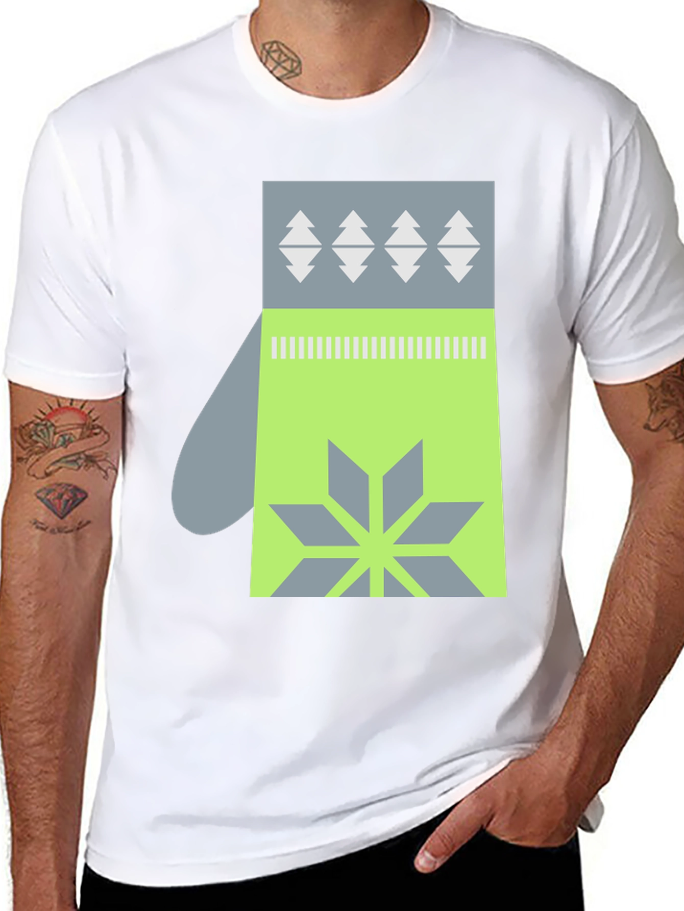 Mitten Graphic Tee - Winter Holiday Style