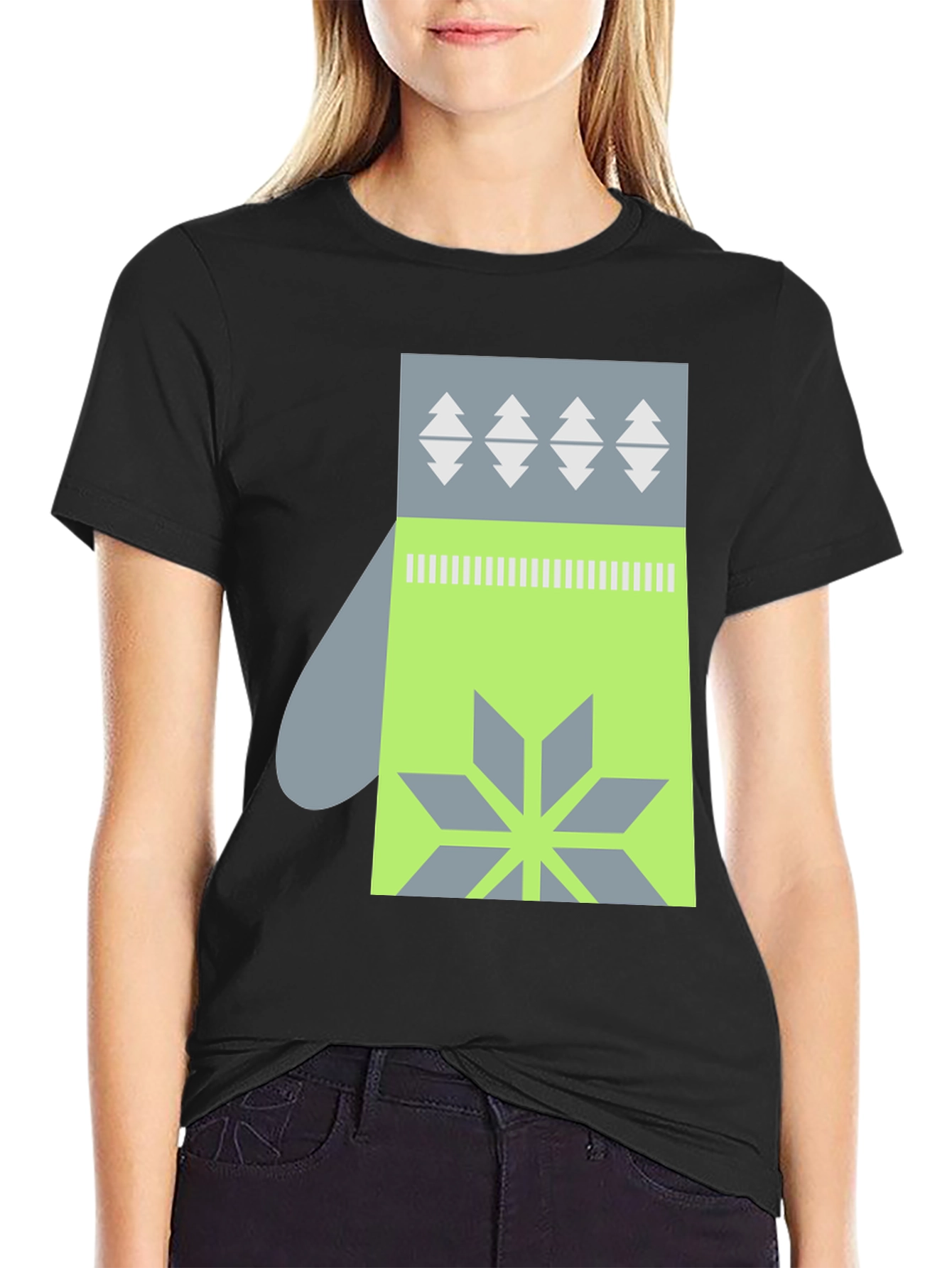 Mitten Graphic Tee - Winter Holiday Style