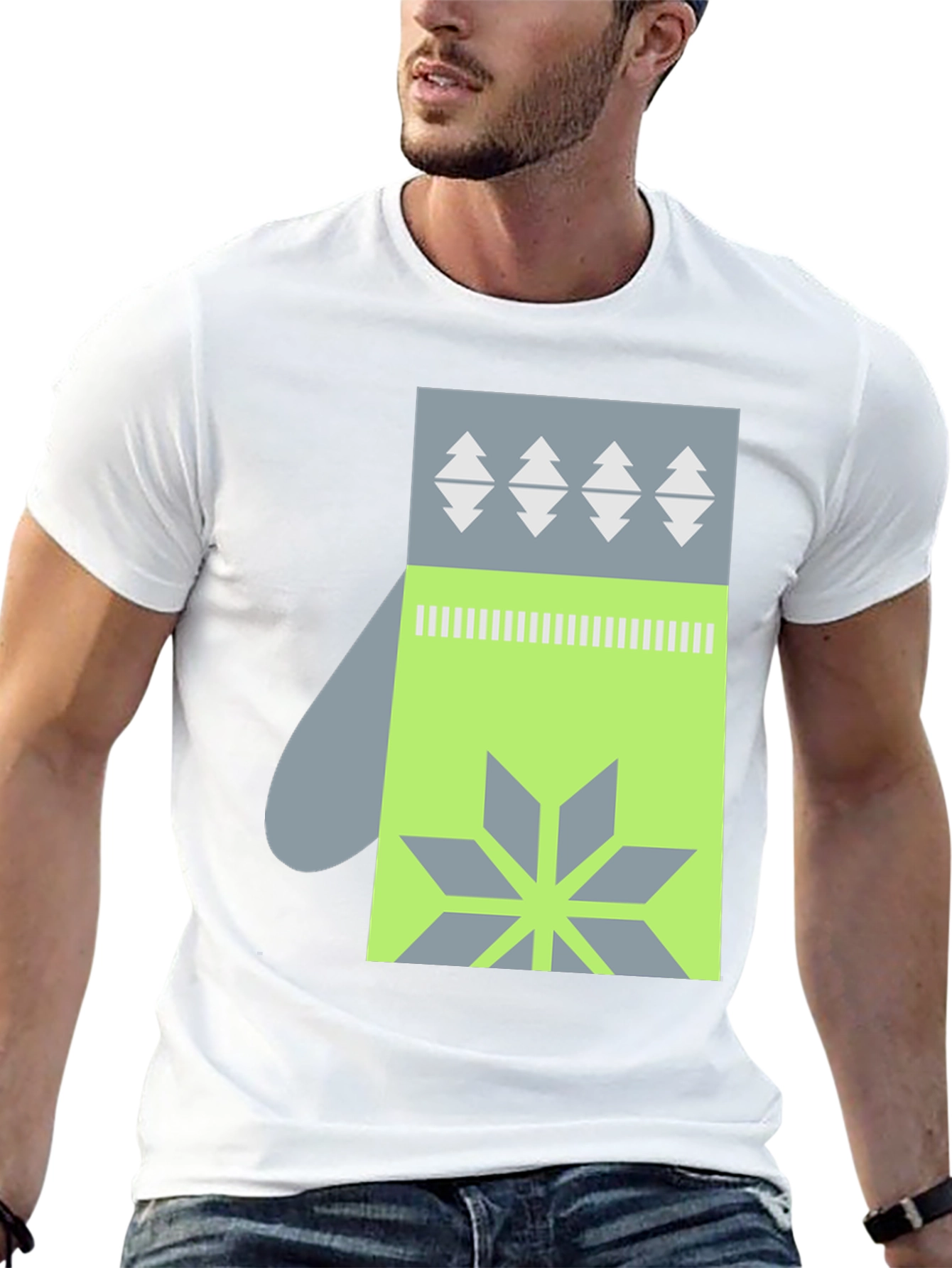 Mitten Graphic Tee - Winter Holiday Style