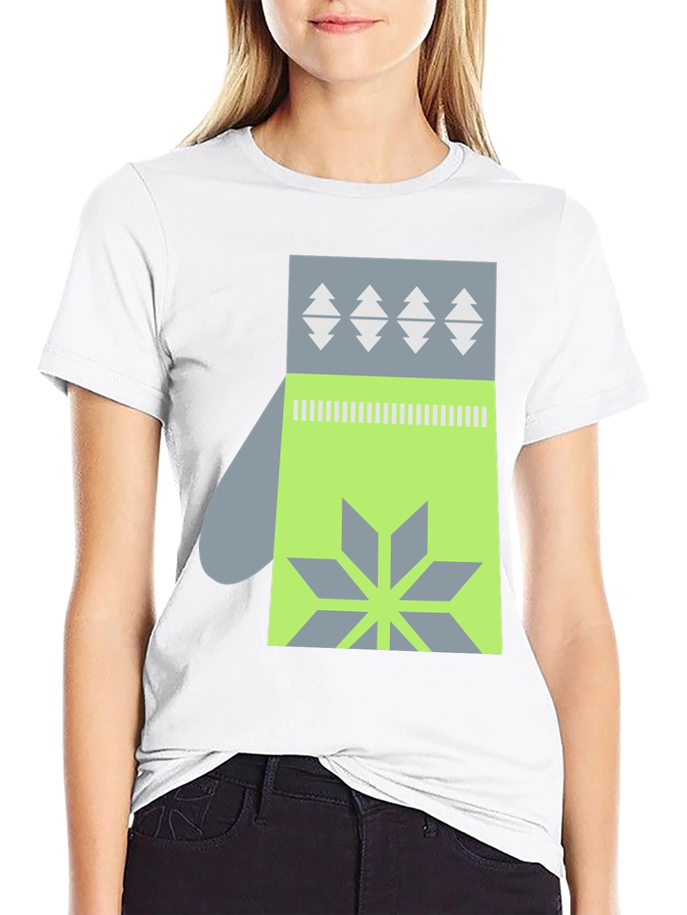 Mitten Graphic Tee - Winter Holiday Style