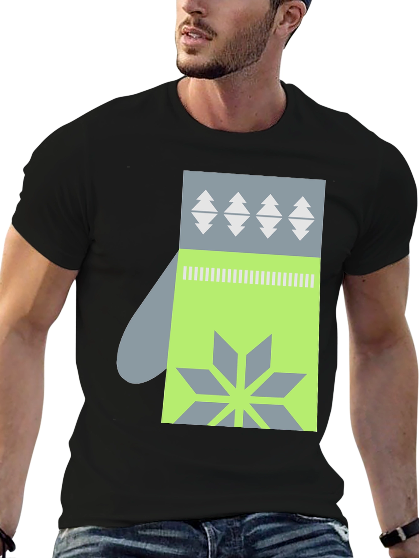 Mitten Graphic Tee - Winter Holiday Style