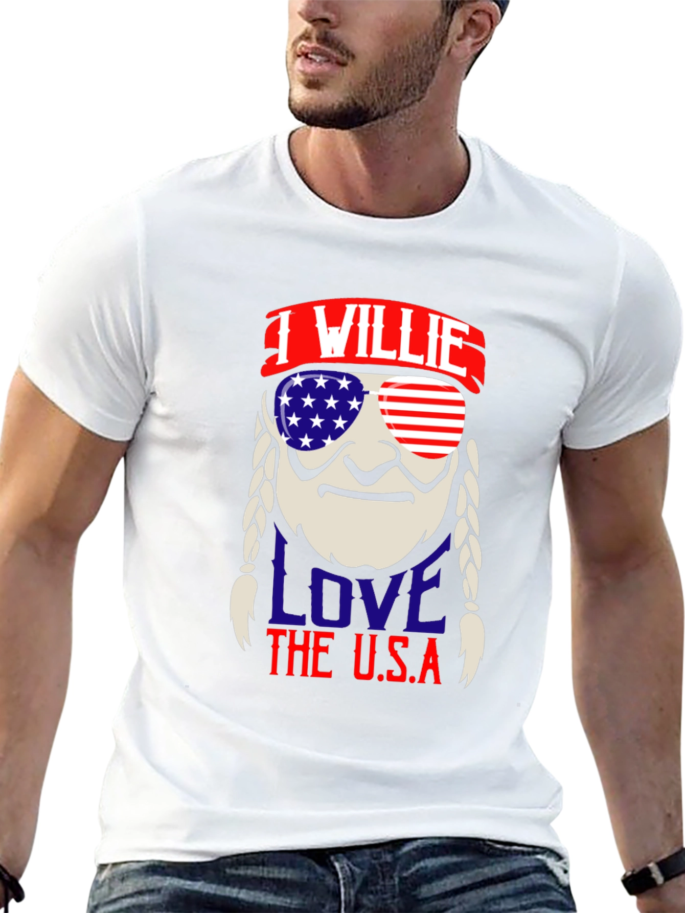 I Willie Love The U.S.A. Patriotic T-Shirt