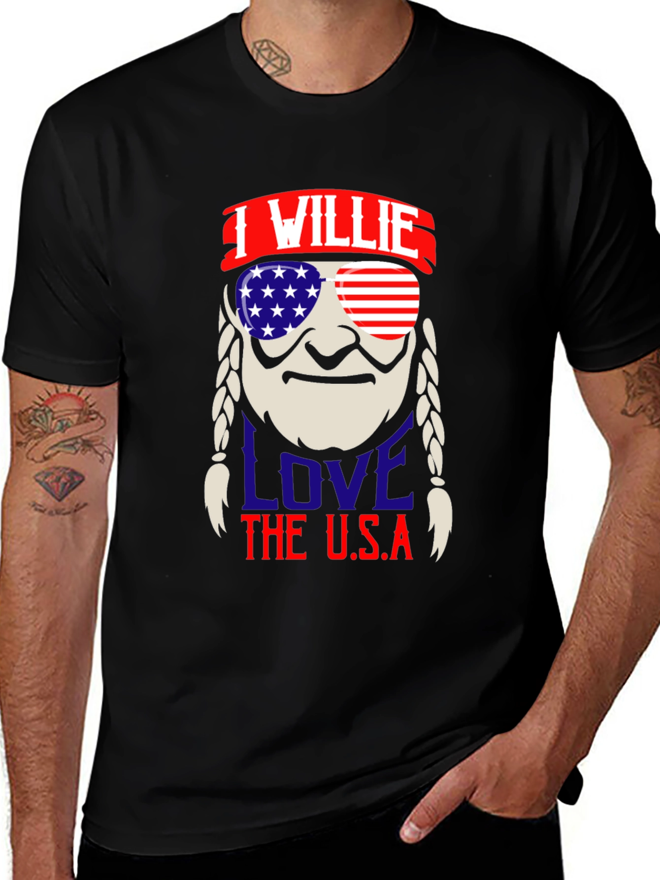 I Willie Love The U.S.A. Patriotic T-Shirt