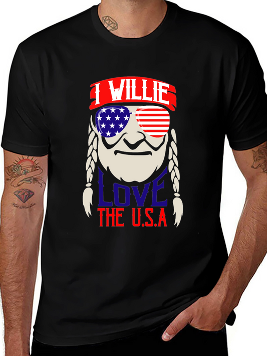 I Willie Love The U.S.A. Patriotic T-Shirt