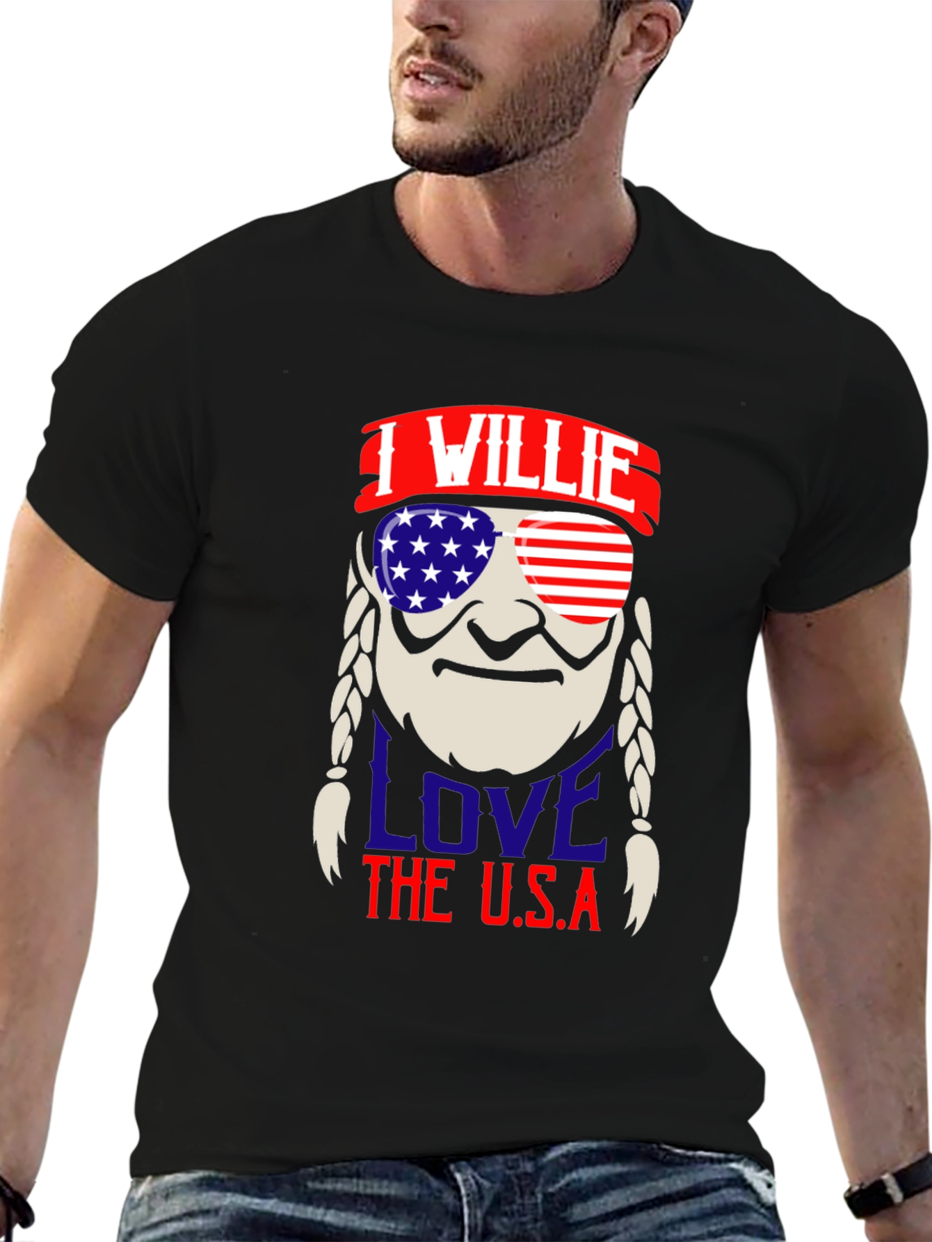 I Willie Love The U.S.A. Patriotic T-Shirt