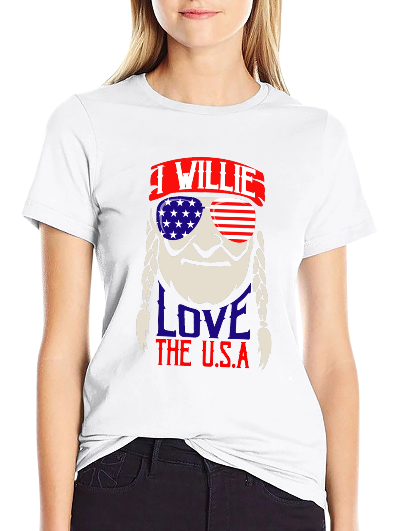 I Willie Love The U.S.A. Patriotic T-Shirt